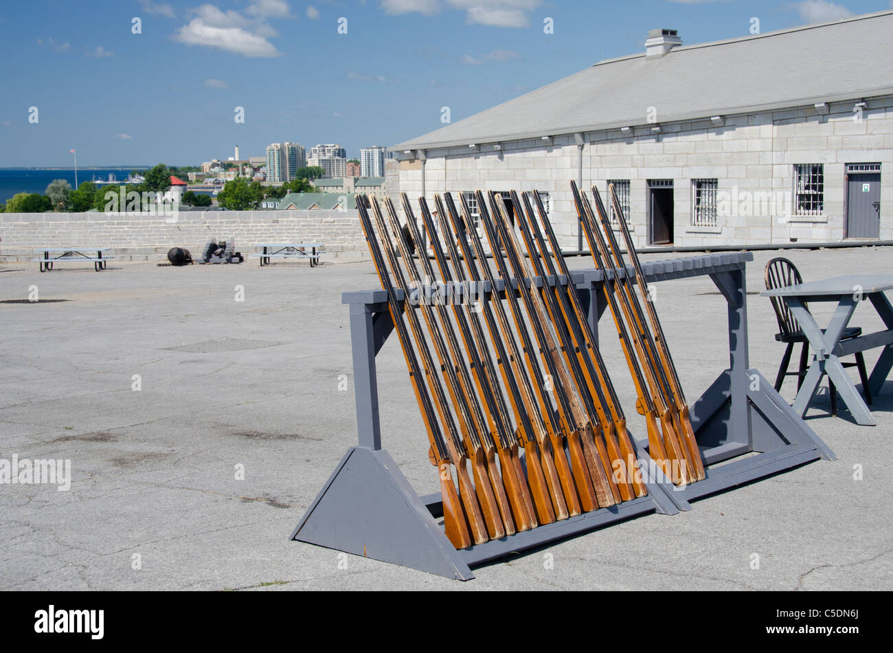 In Ontario, Canada, Kingston. Fort Henry, sito storico nazionale del Canada, dell'UNESCO. Foto Stock