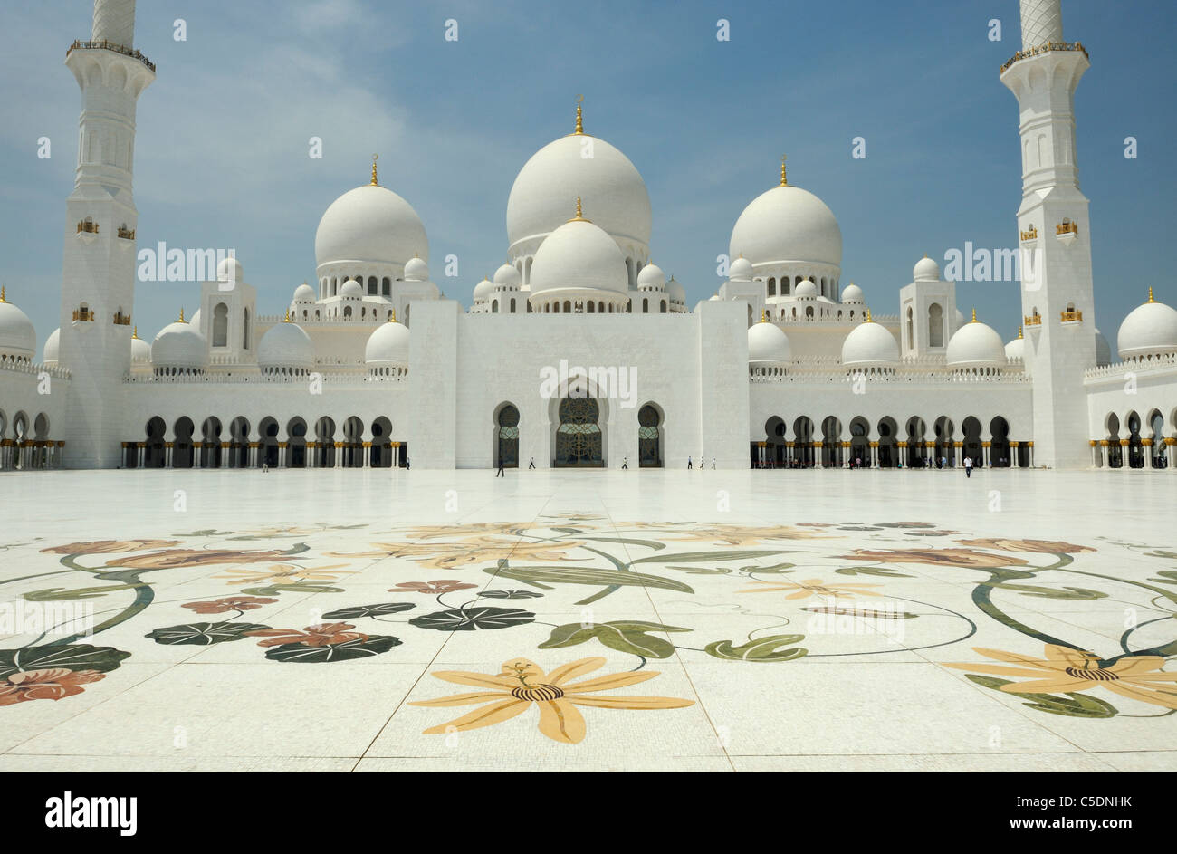 Abu Dhabi moschea Foto Stock