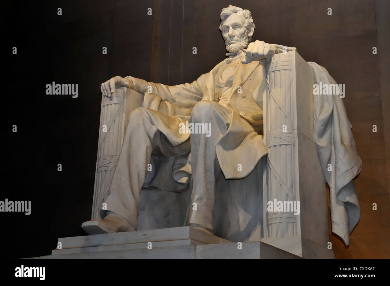 Il Lincoln Memorial è un tributo al Presidente Abraham Lincoln Foto Stock