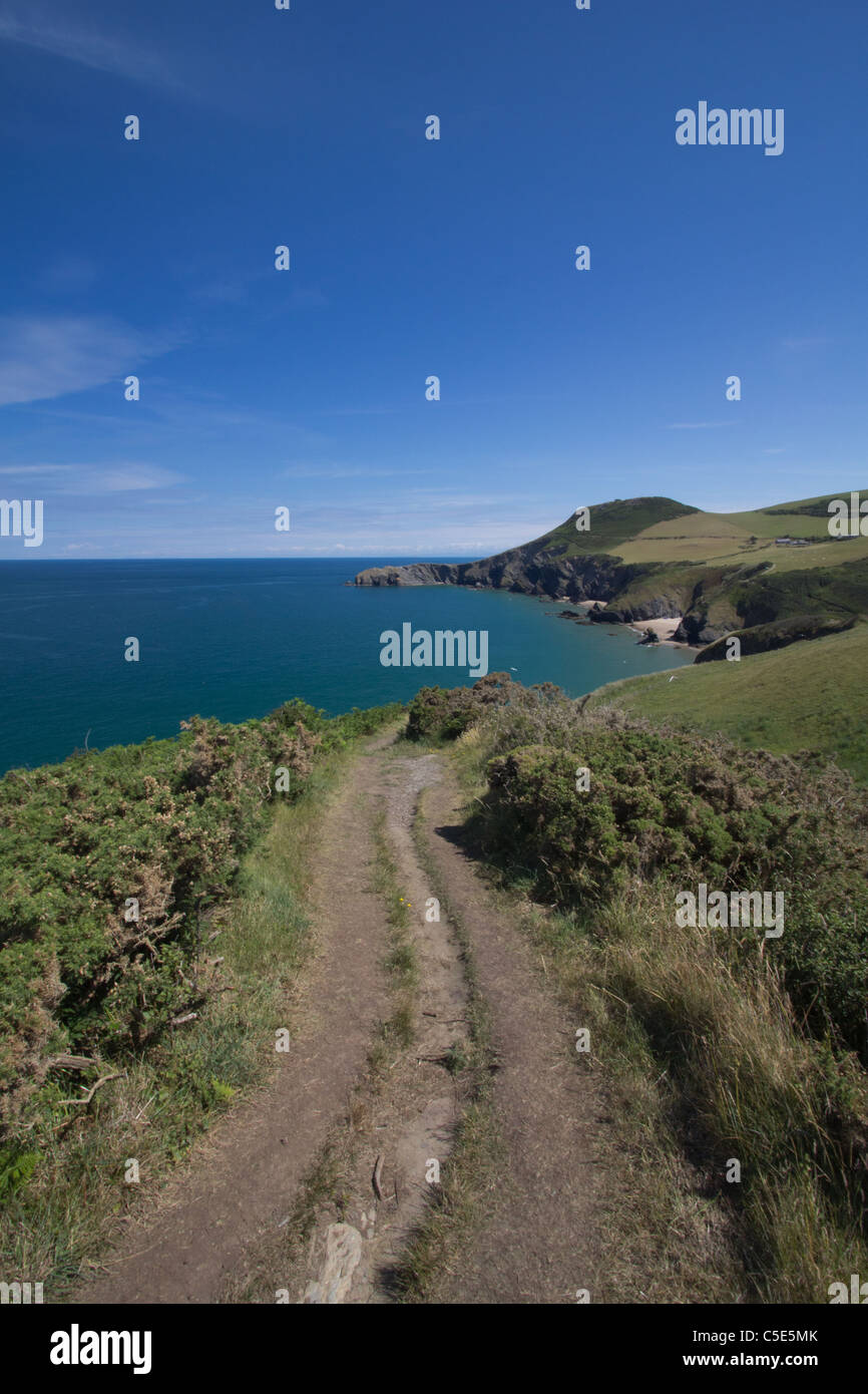 Ceredigion sentiero costiero Foto Stock
