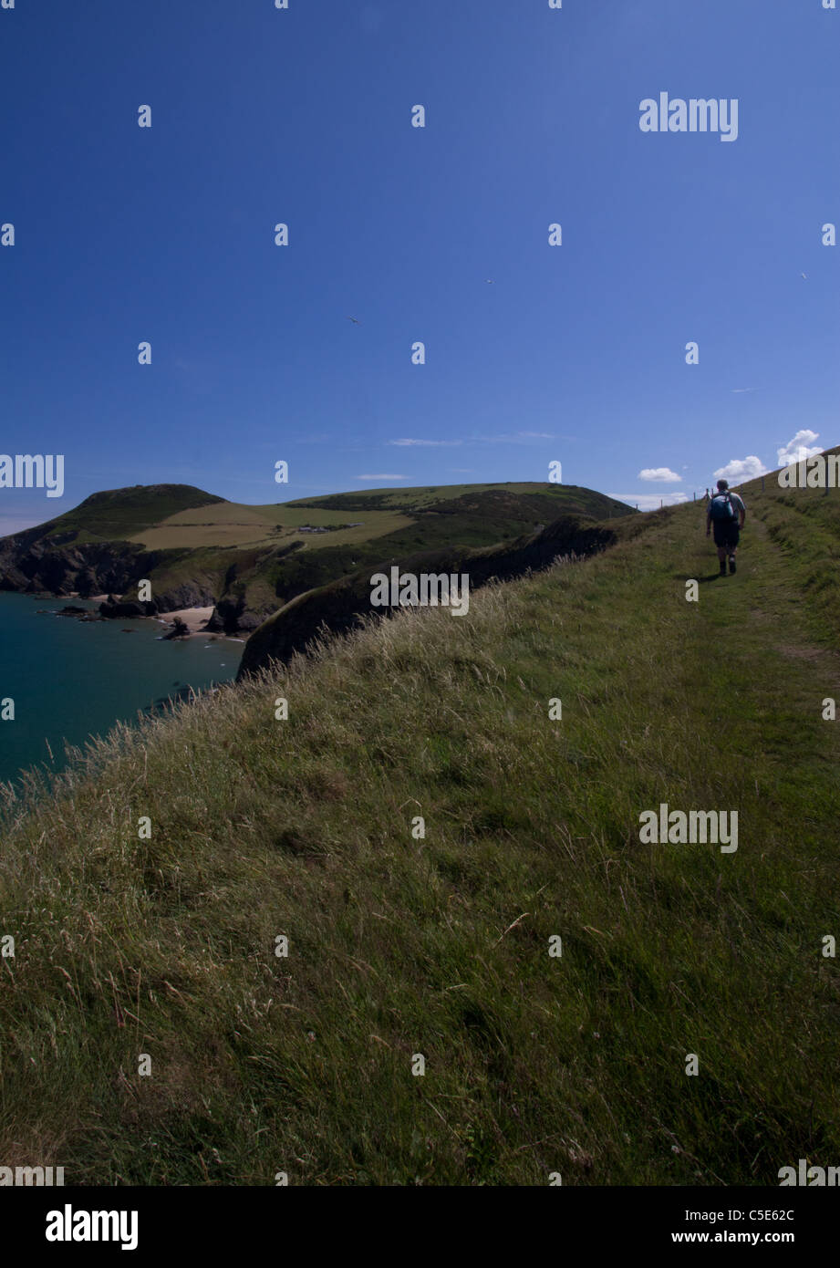 Ceredigion sentiero costiero Foto Stock