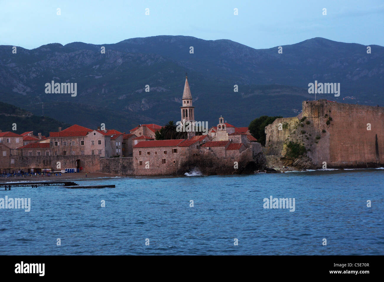 Storica città vecchia di Budva, Stari Grad, Budva Montenegro Crna Gora Foto Stock