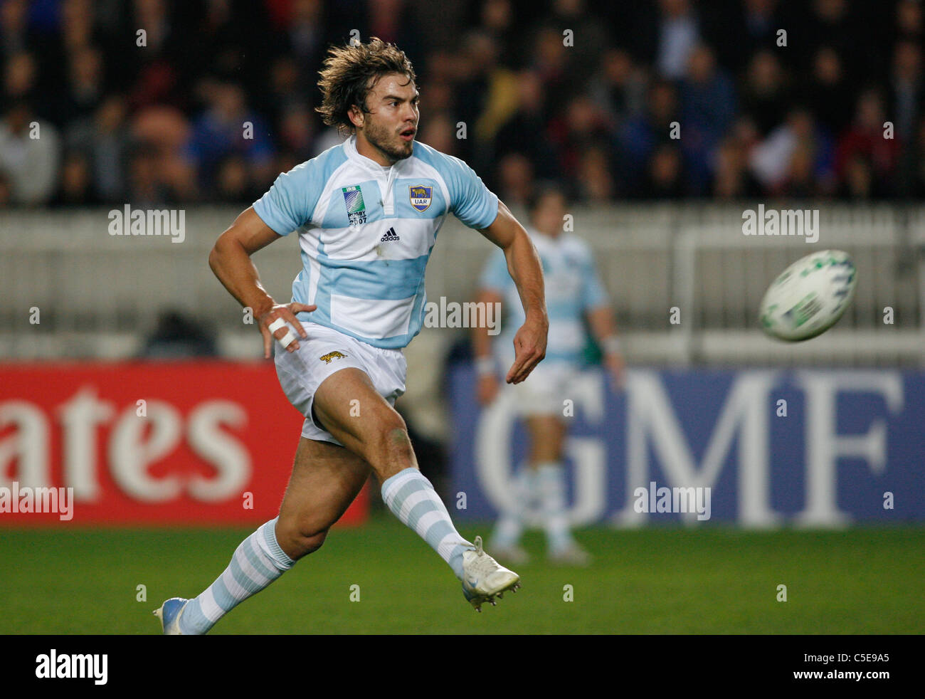 Juan Martin Hernandez in Coppa del Mondo di Rugby 2007 Terzo posto match Francia v ARGENTINA Parc des Princes / Parigi 19.10.07 Foto Stock