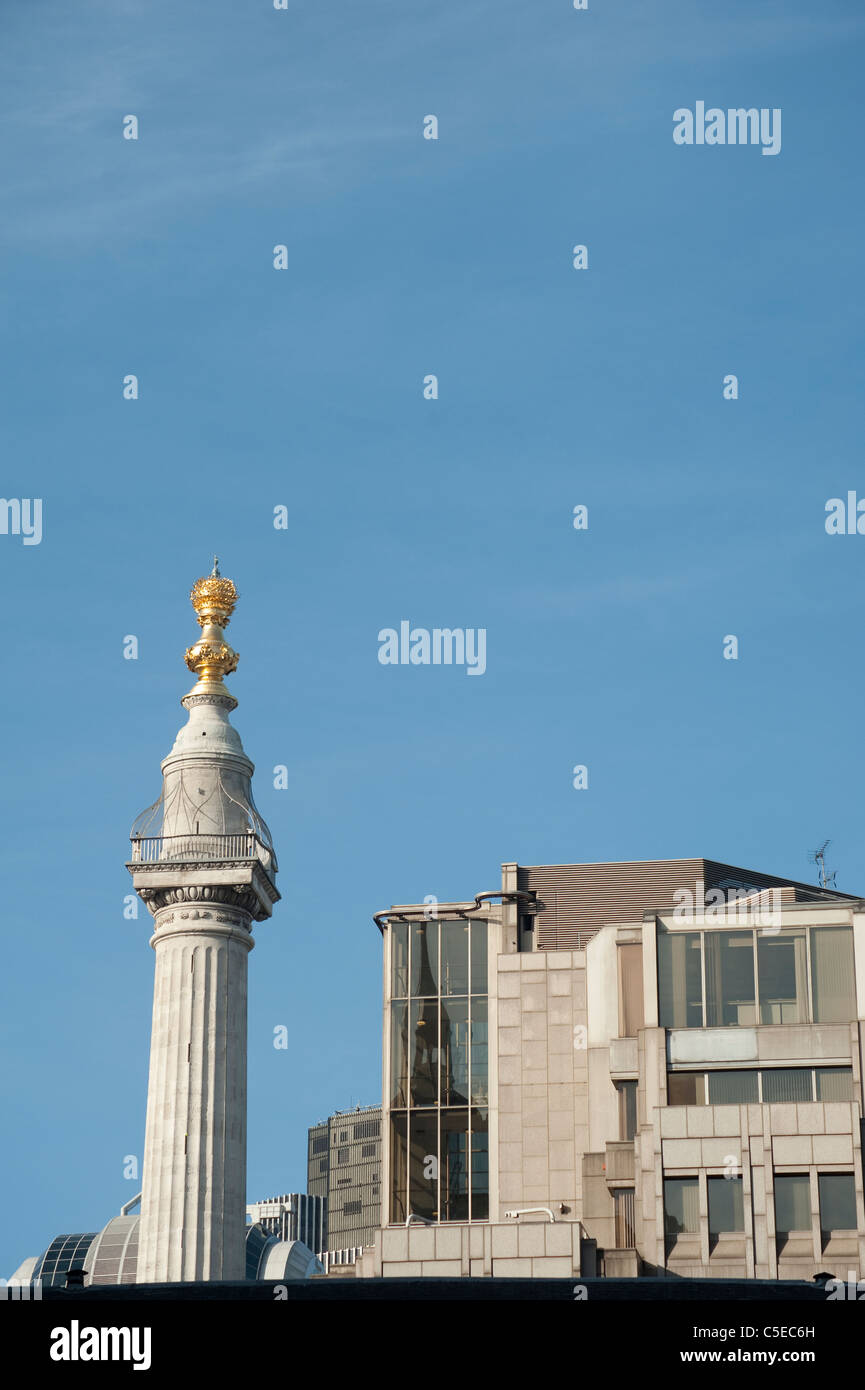 Il monumento nella città di Londra Foto Stock