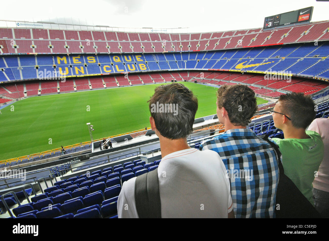 Camp Nou, stadio di calcio di Barcellona Spagna Foto Stock