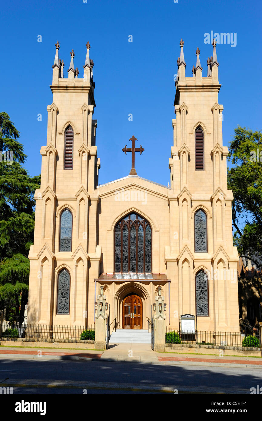 Trinità episcopale della Chiesa Cattedrale di Columbia nella Carolina del Sud SC Foto Stock
