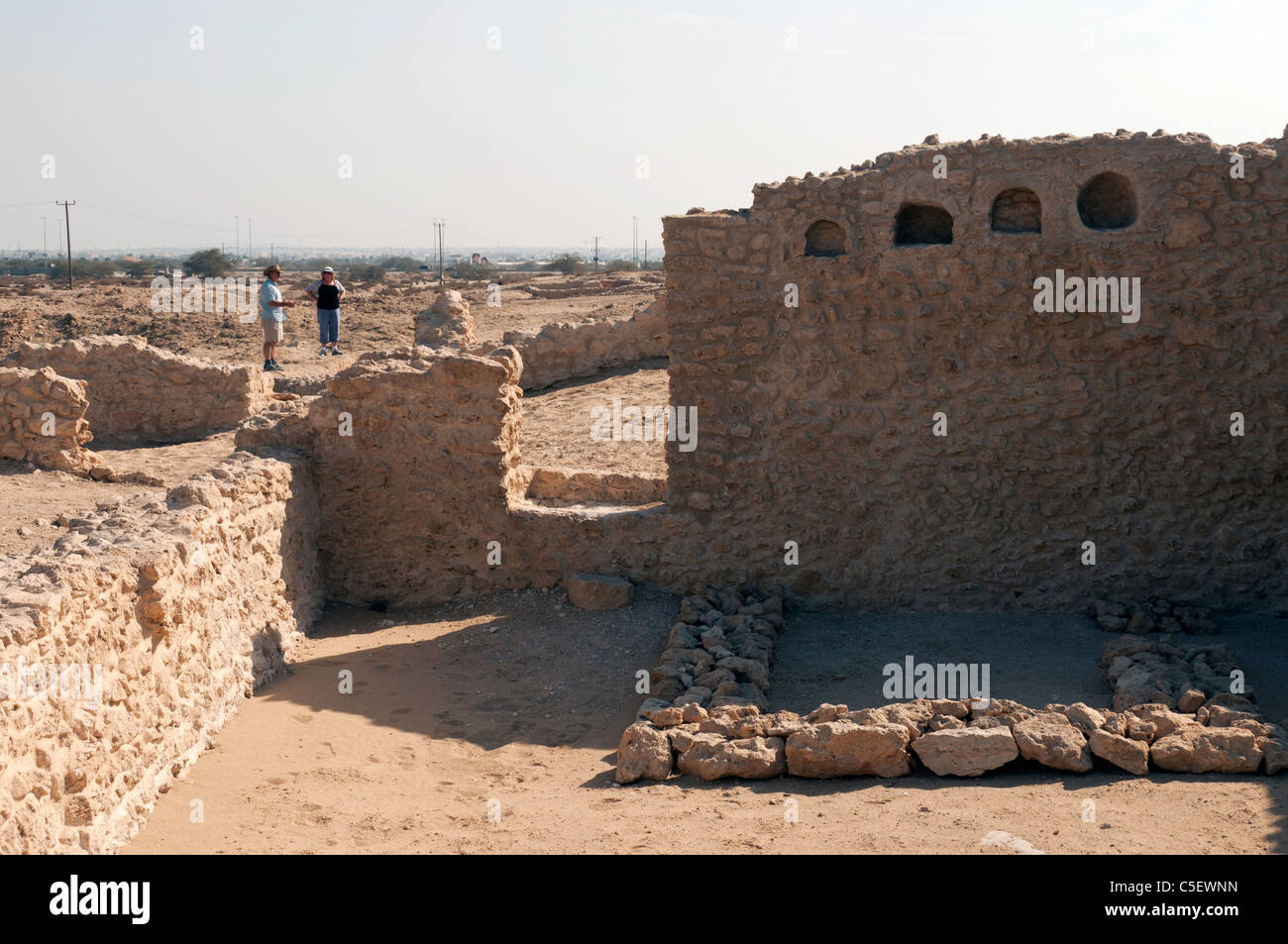 Elk204-1452 Bahrain, sar rovine del tempio, del II millennio A.C. Foto Stock