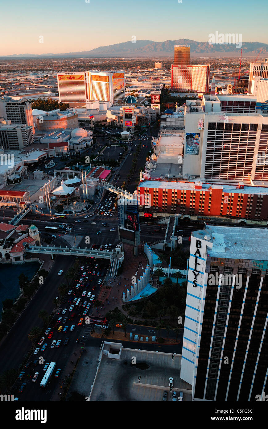 Architettura moderna a Las Vegas strip. Foto Stock