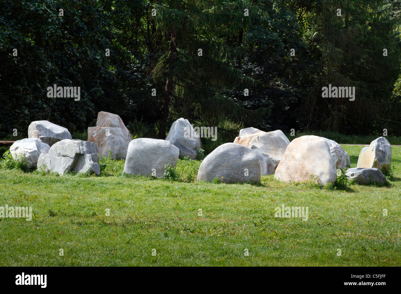 Global Stone Project, il Tiergarten di Berlino, Germania Foto Stock