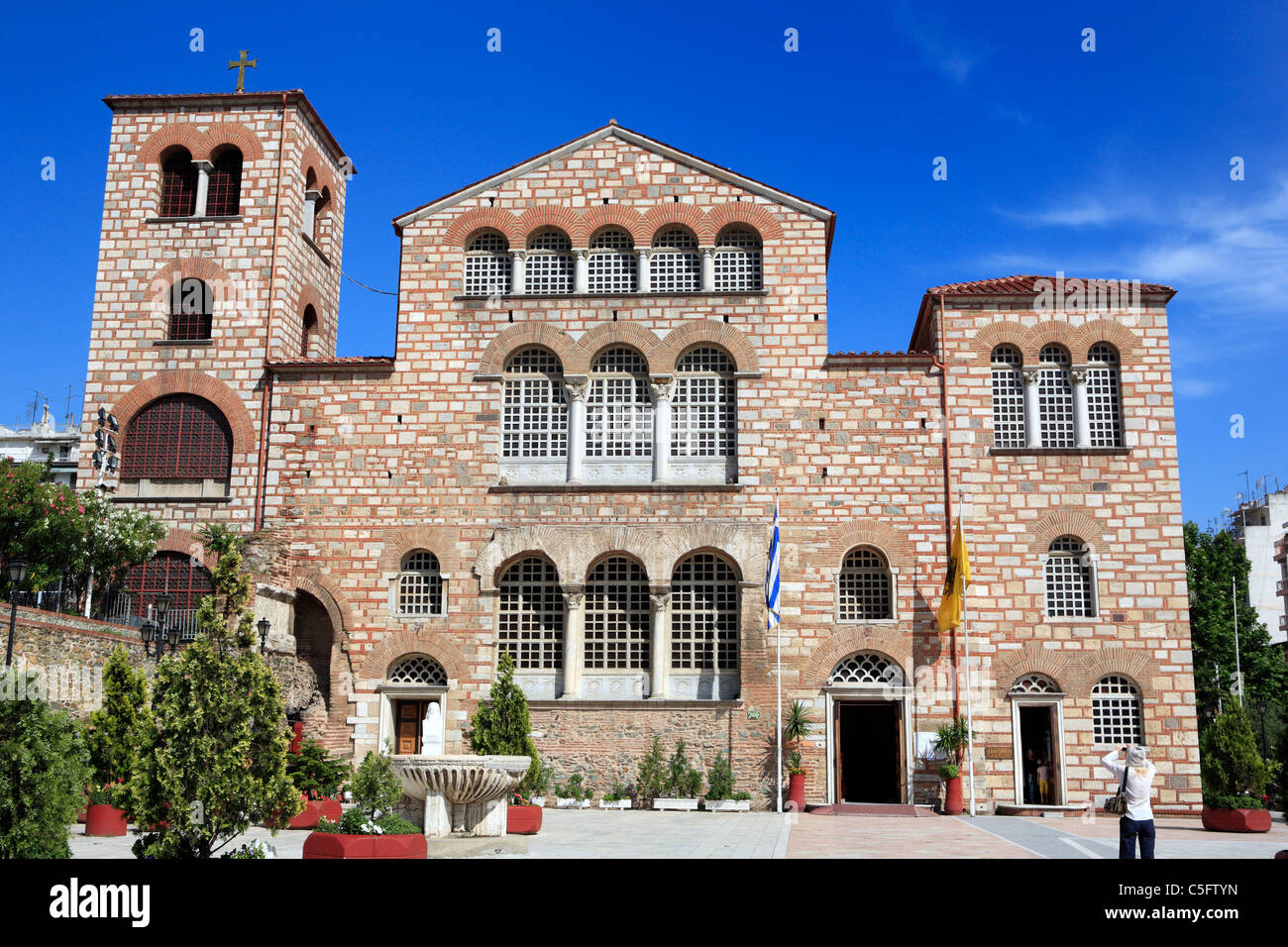 La Chiesa di Hagios Demetrios, Patrono della città di Salonicco, Grecia Foto Stock