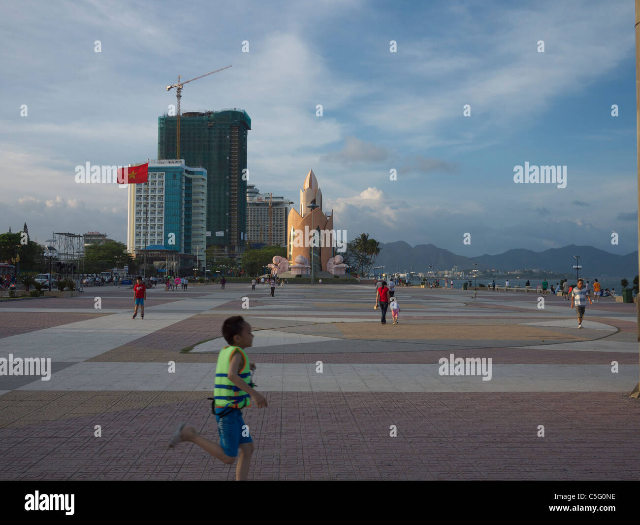 Thap Tram Huong torre in Nha Trang Vietnam Foto Stock