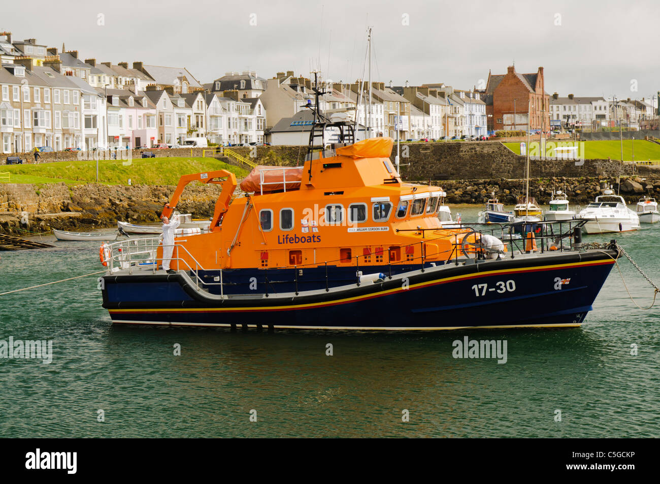 Portrush RNLI scialuppa di salvataggio RNLB William Gordon bava (17-30) Foto Stock