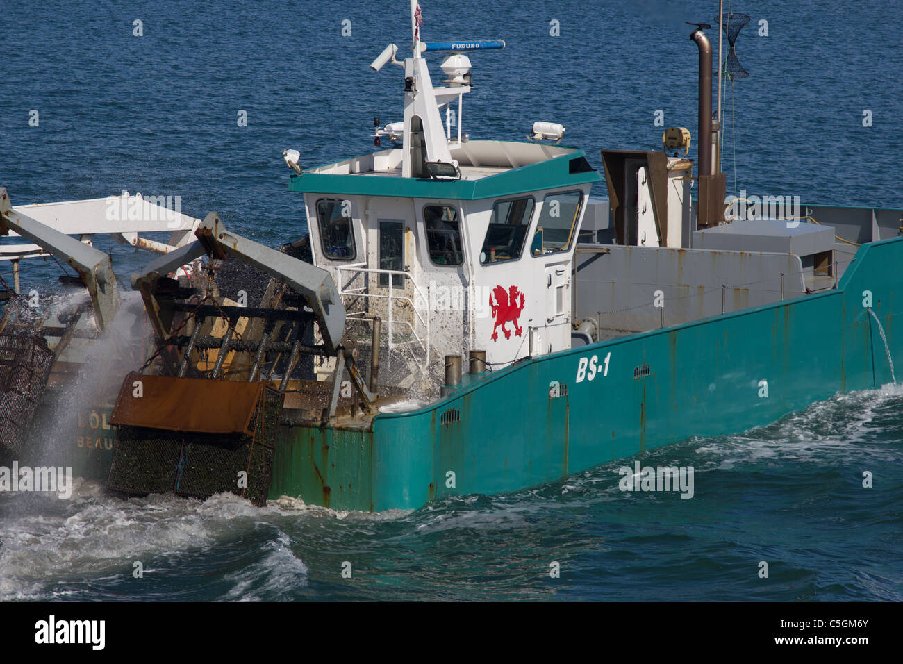 Mitilo imbarcazioni da pesca Foto Stock