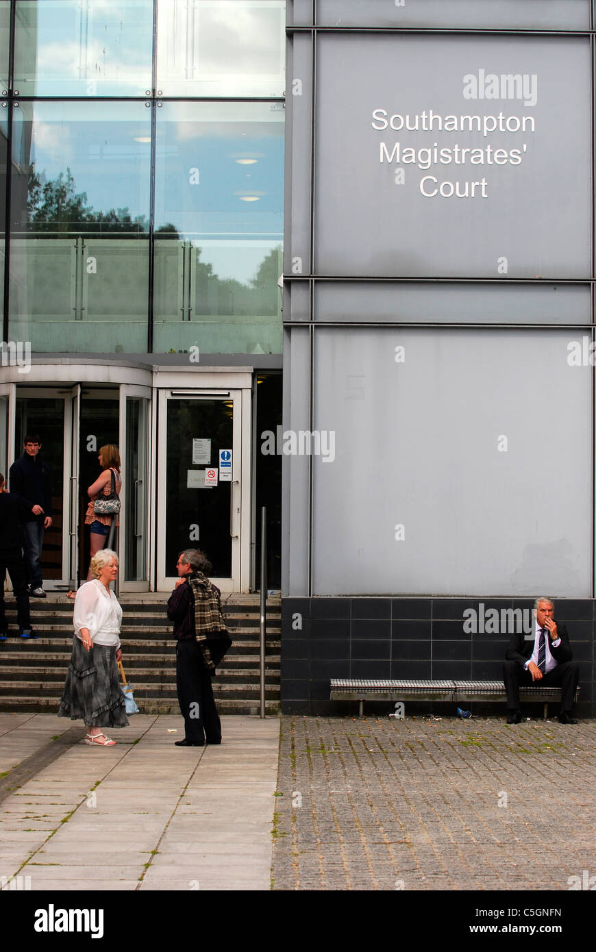 Vista esterna di Southampton Magistrates Court, Southampton, Hampshire, Regno Unito. Foto Stock