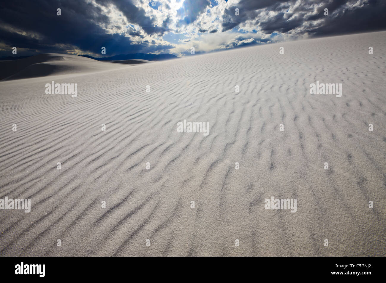 White Sands National Monument, Nuovo Messico, STATI UNITI D'AMERICA Foto Stock