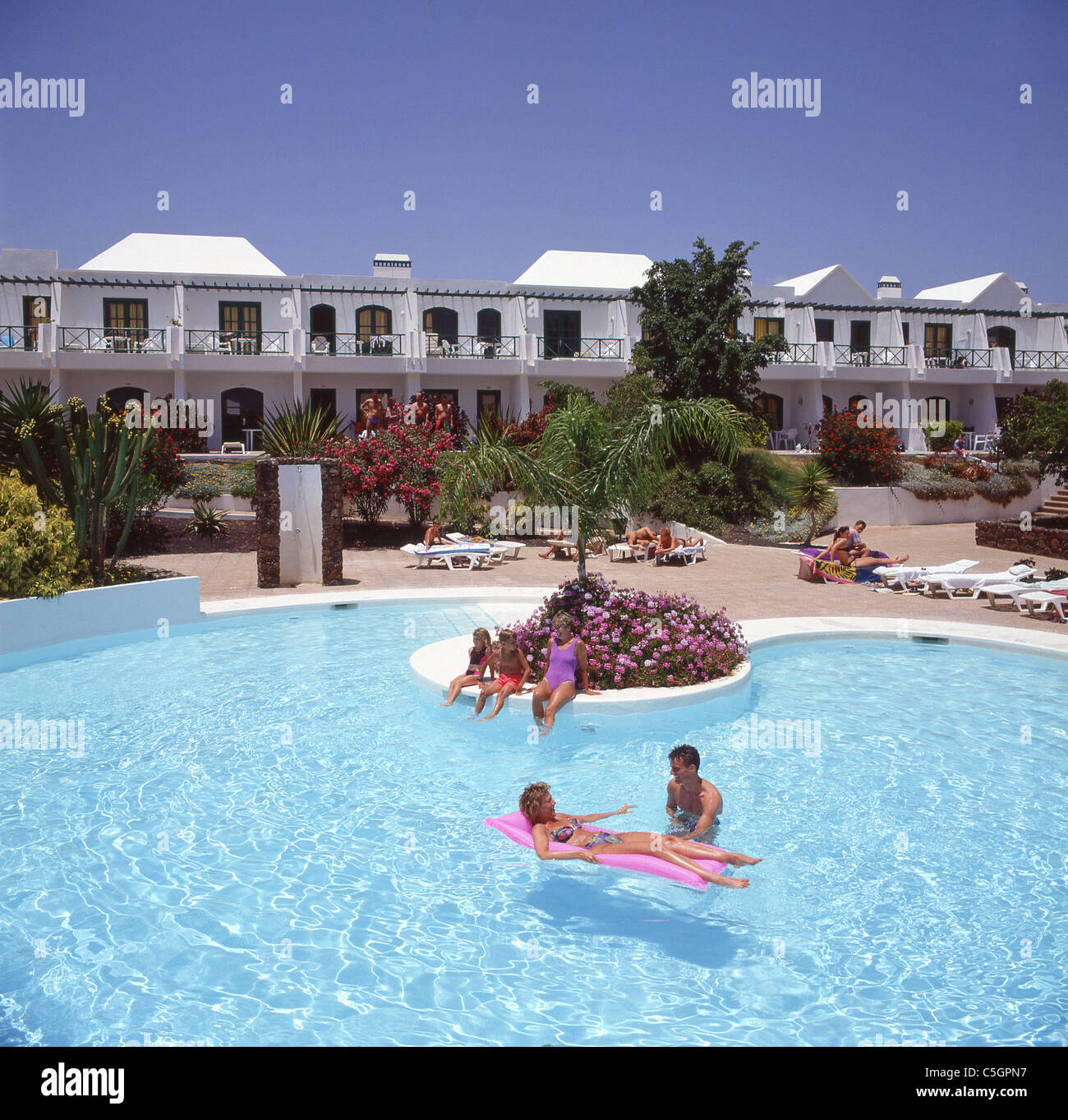 Sun Park Apartments, Playa Blanca, Lanzarote, Isole Canarie, Spagna Foto Stock