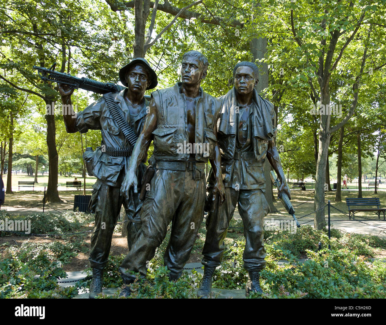 Vietnam War Memorial statue denominata 'l'tre soldati' Foto Stock