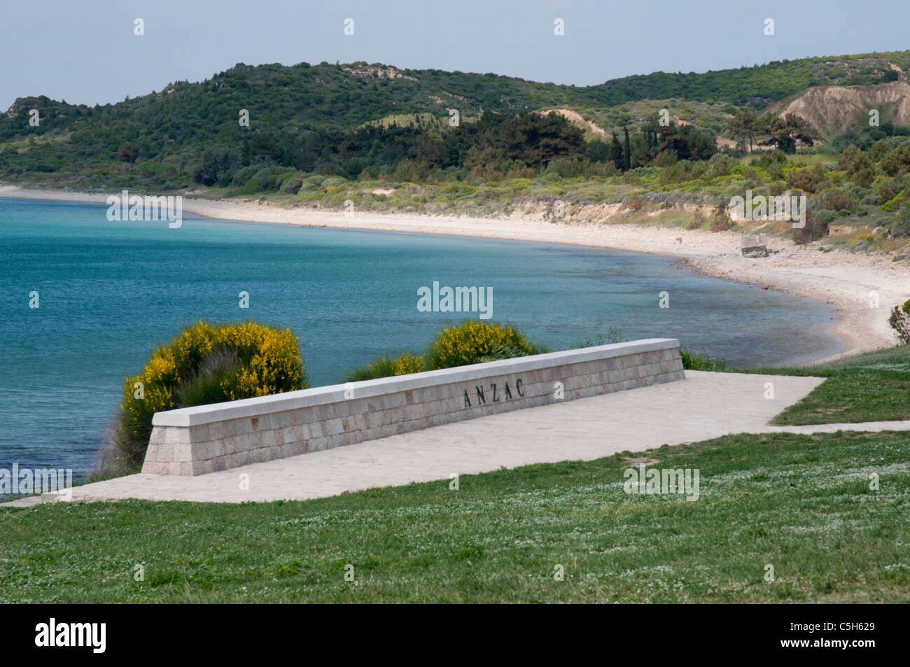 Anzac memorial presso Ari Burnu Beach, Anzac Cove Foto Stock