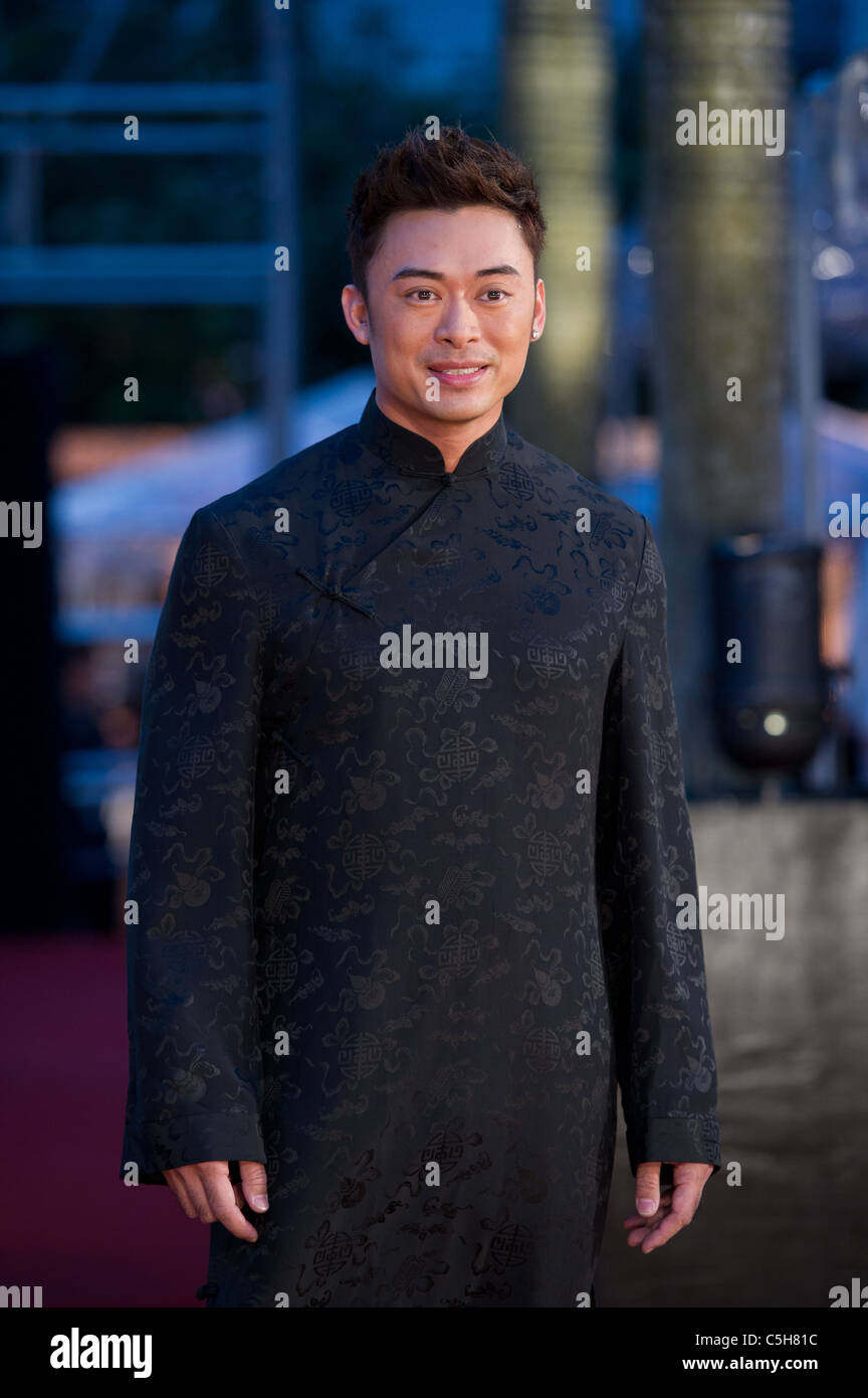 Attore Fan Siu-wong arriva alla 29a Hong Kong Film Awards presso il Centro Culturale di Hong Kong il 18 aprile 2010 Foto Stock