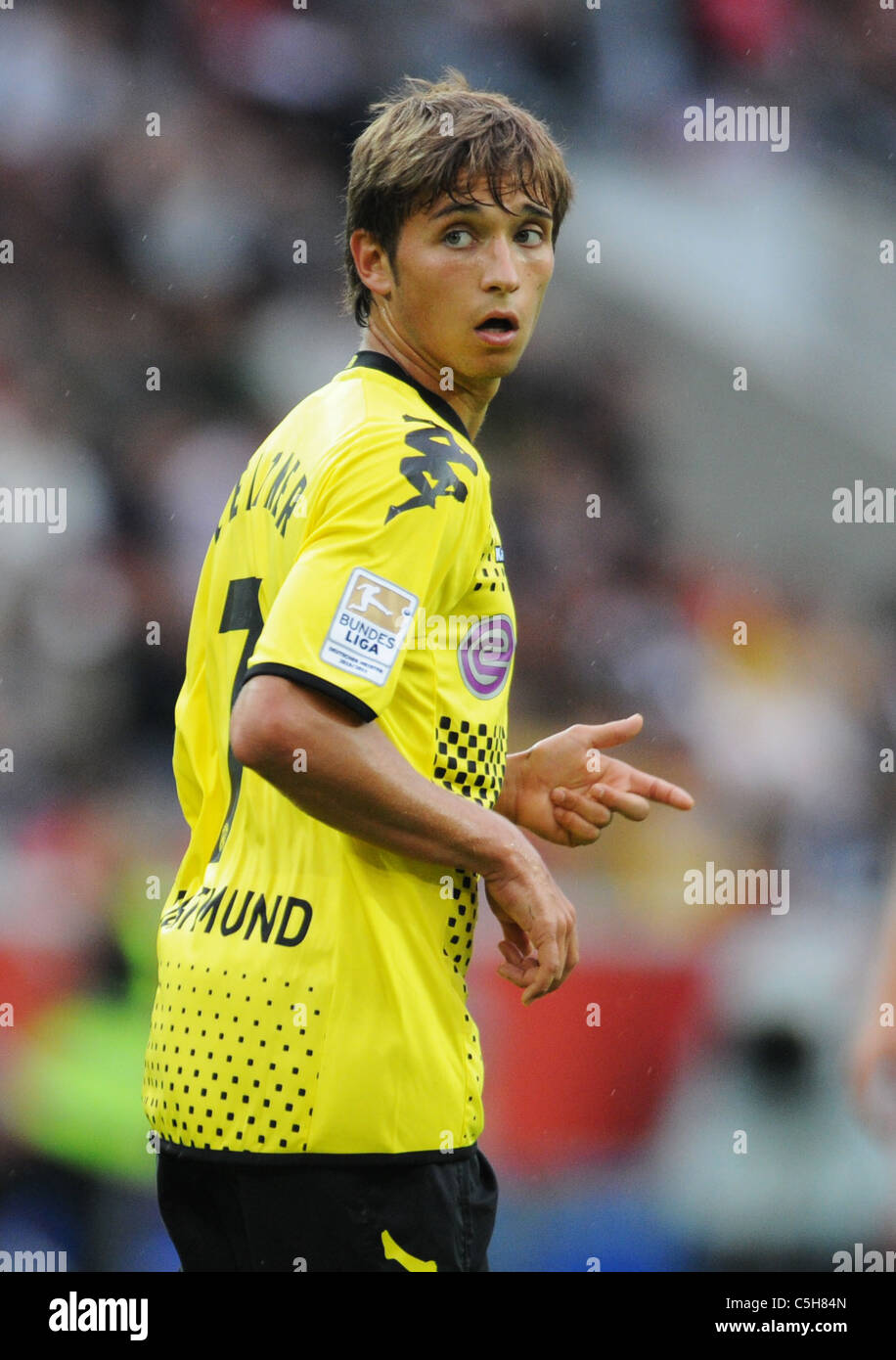 Fussball Herren, Liga Coppa totale in der Coface Arena, Mainz , Borussia Dortmund (BVB)-Mainz 05 1:0 --- Moritz Leitner (BVB) Foto Stock