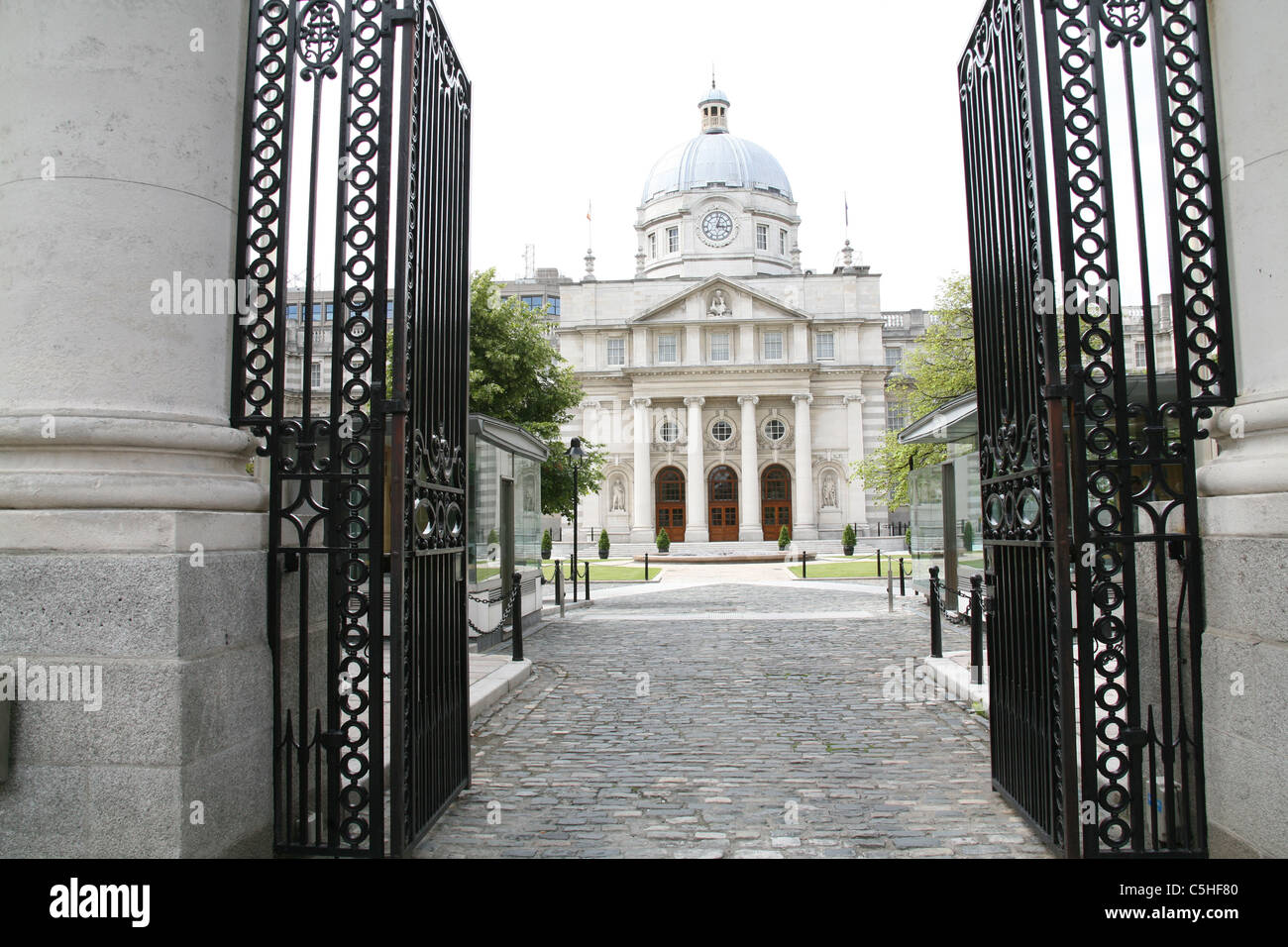 Gli edifici del governo di Dublino Irlanda Foto Stock