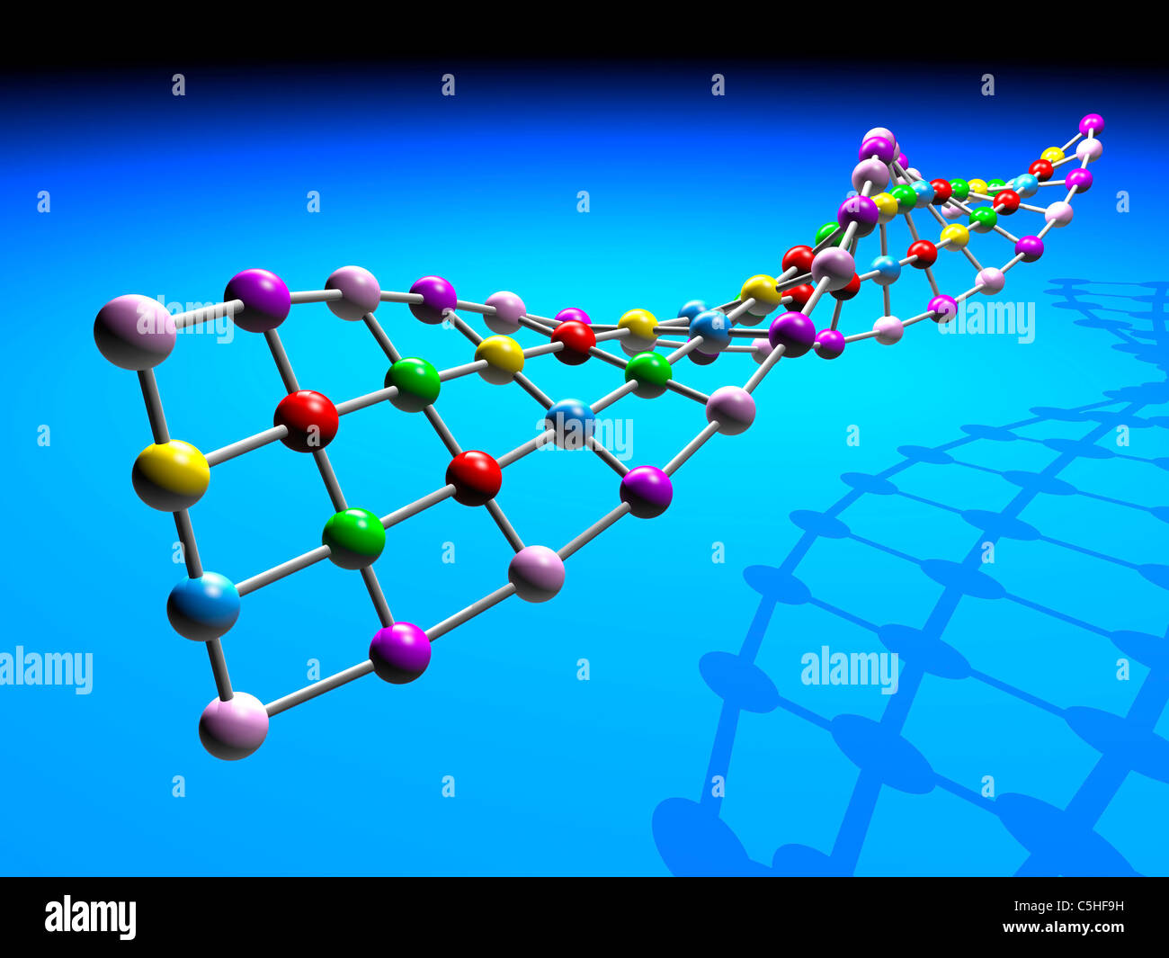 Struttura del DNA Foto Stock