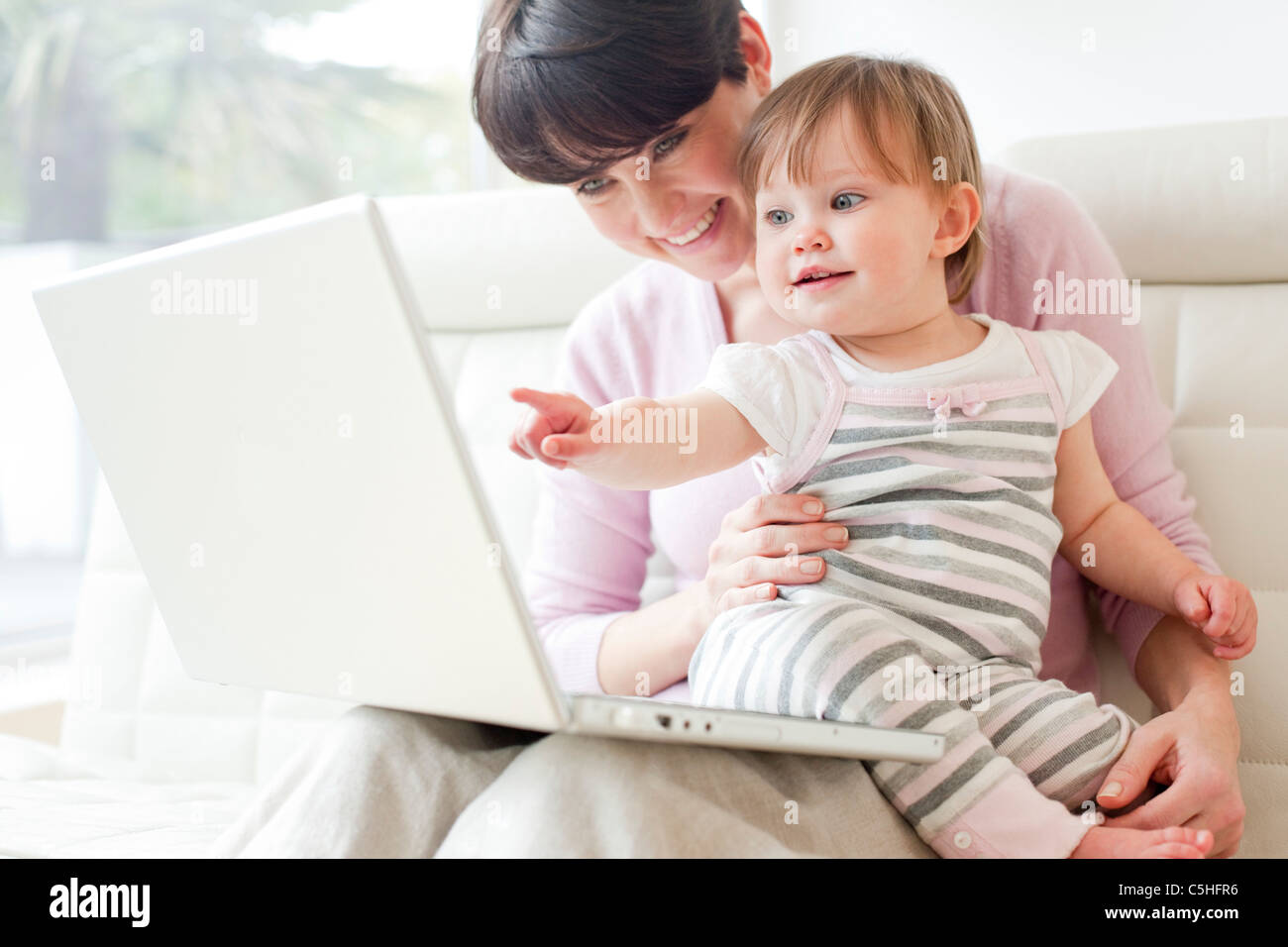 Madre e figlia Foto Stock