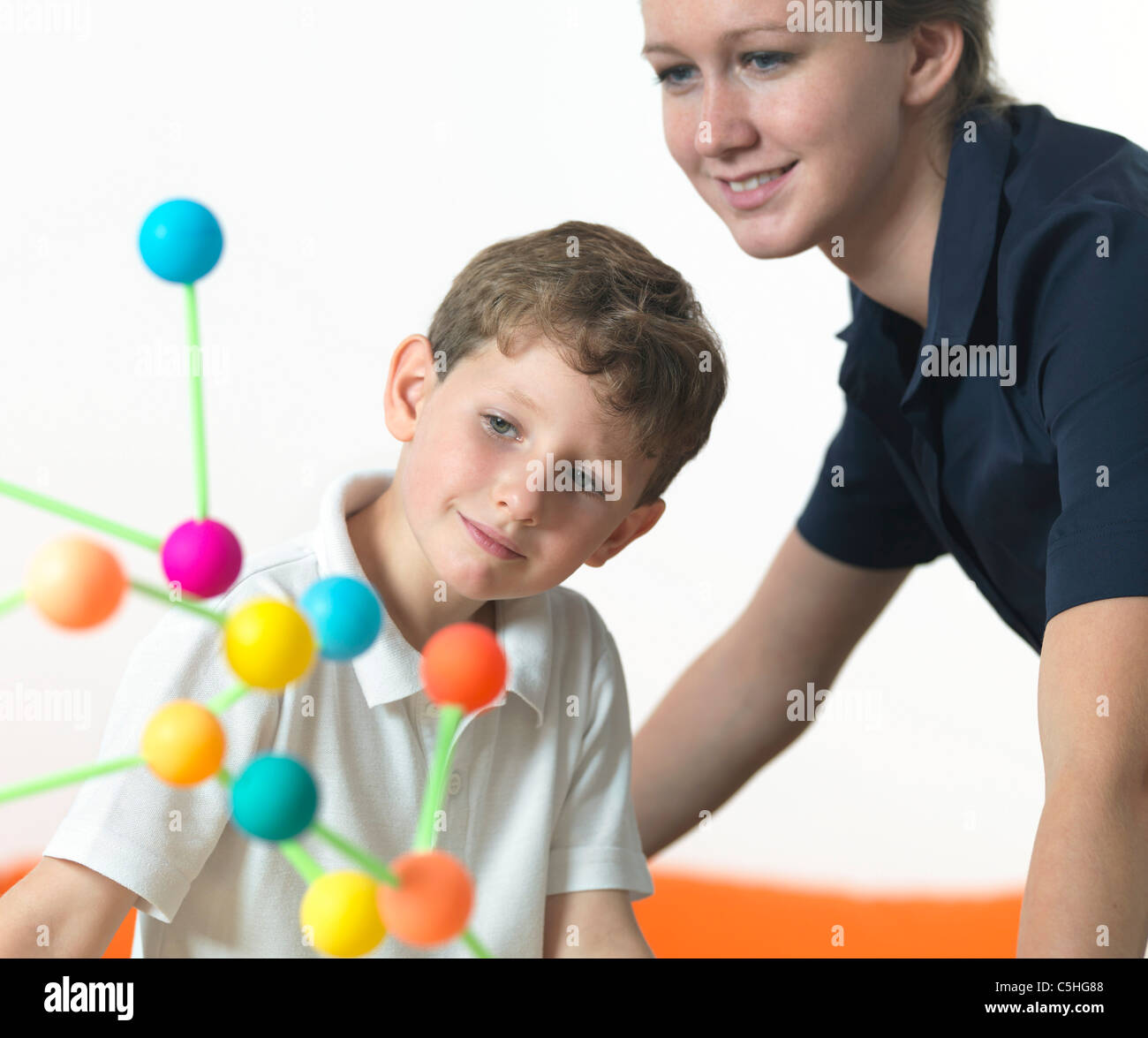 Lezione di chimica Foto Stock