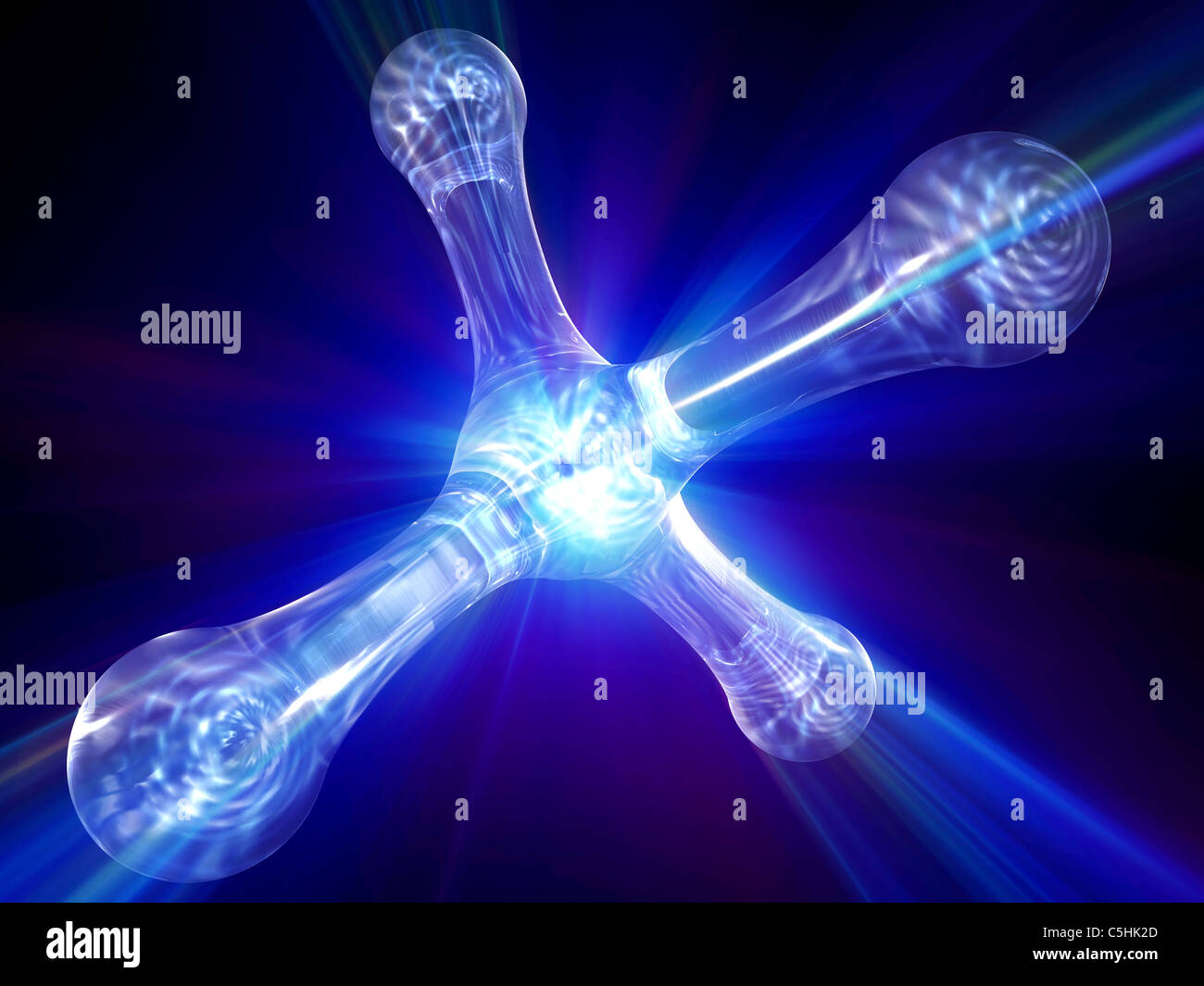 Quantum modello di atomo Foto Stock