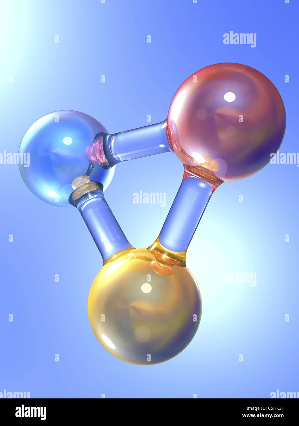 Molecola generico, artwork Foto Stock