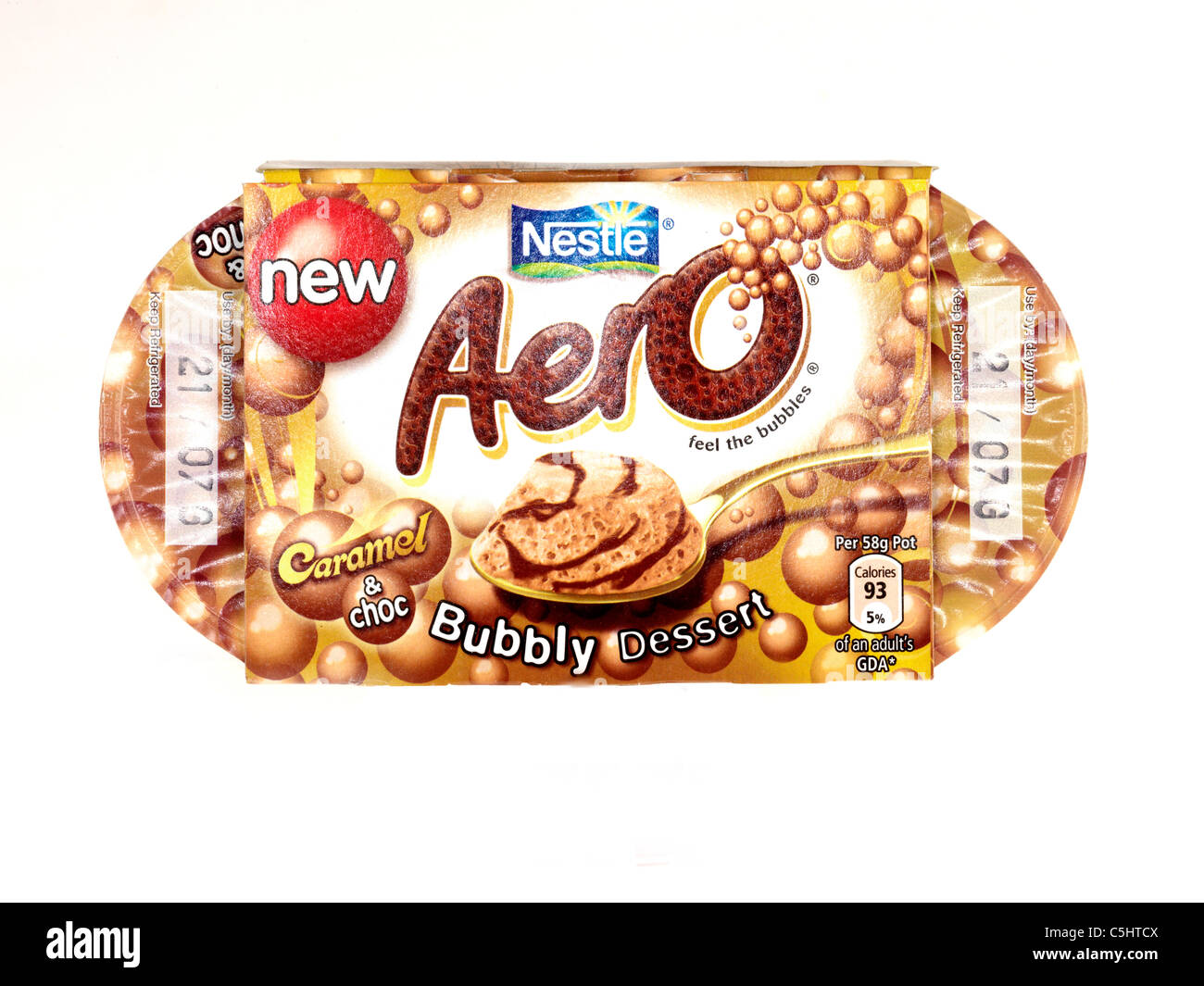 Aero caramello dolci al cioccolato Foto Stock