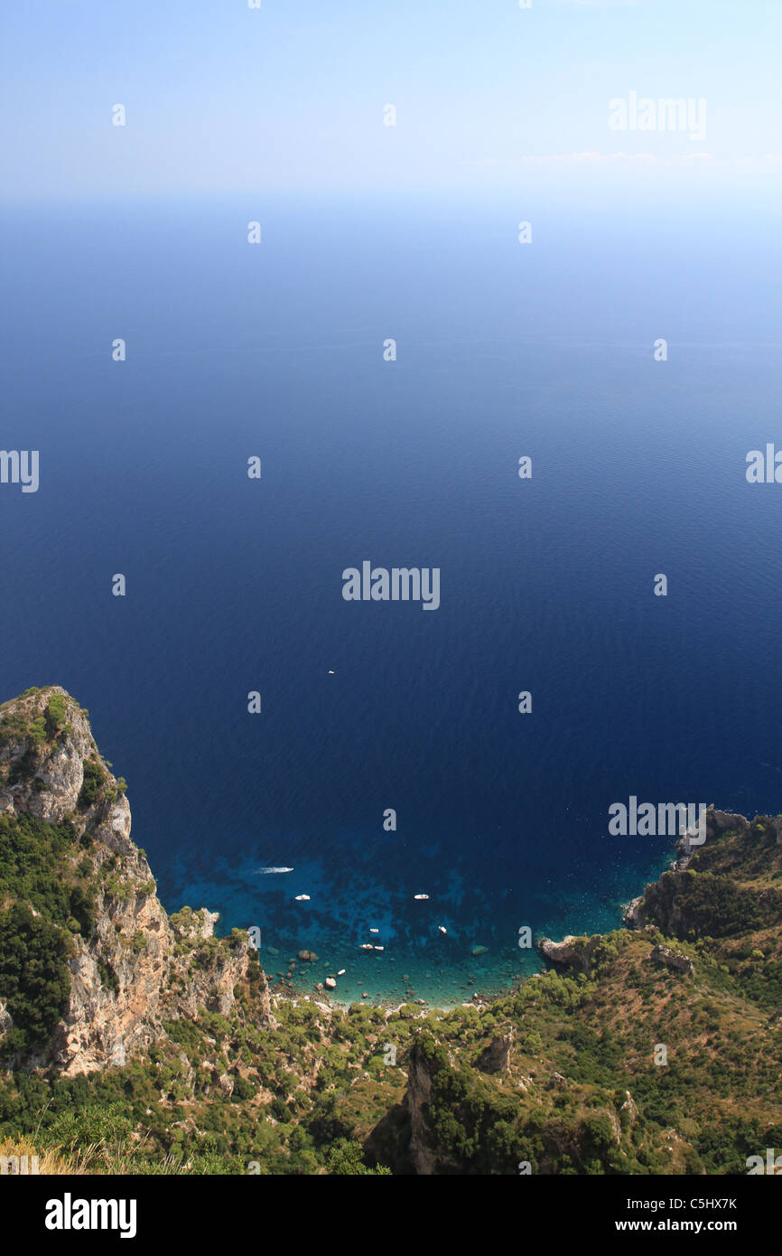 Scena costiere del Mar Mediterraneo. Foto Stock
