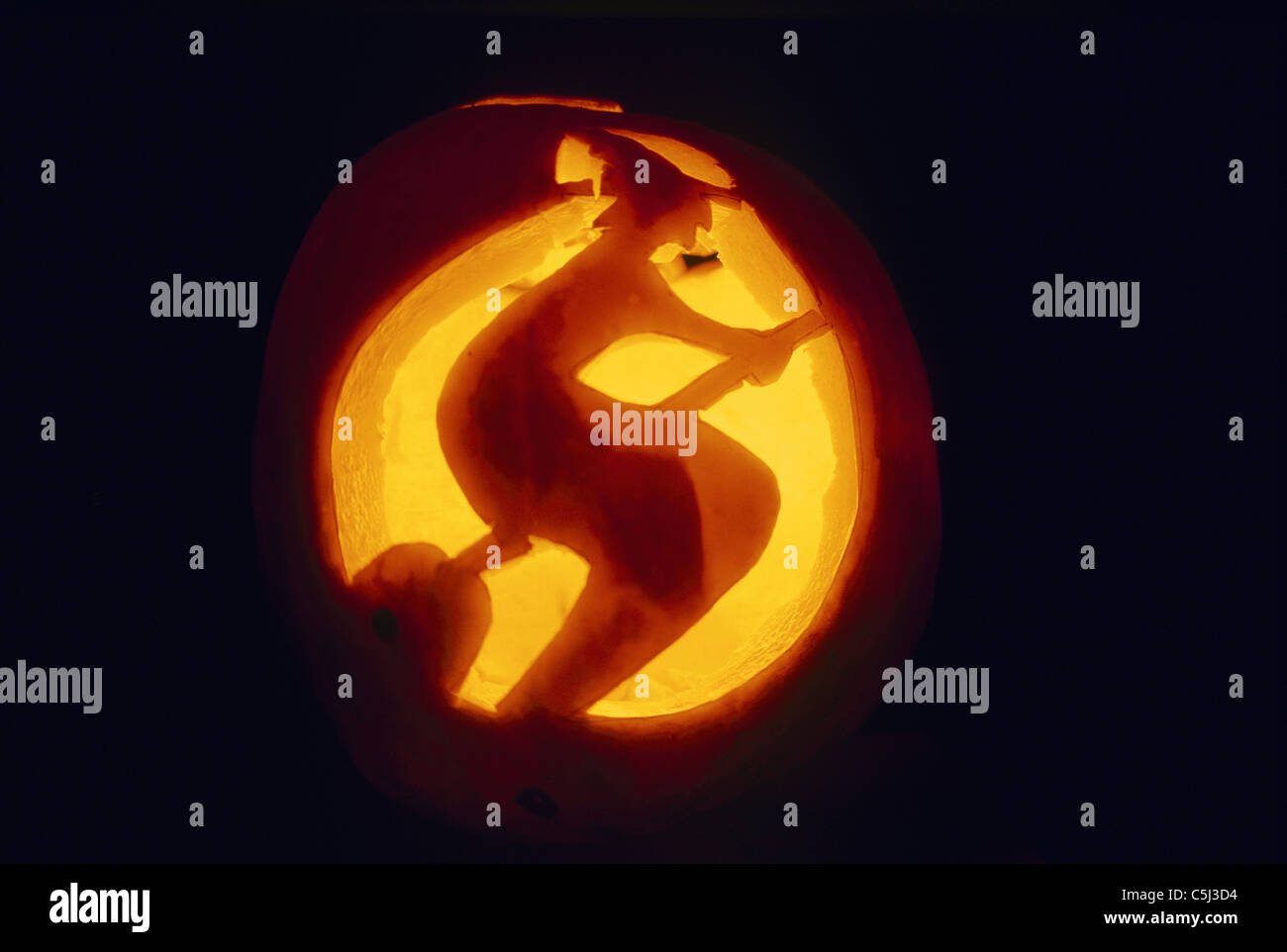 Jack-o-lantern Foto Stock