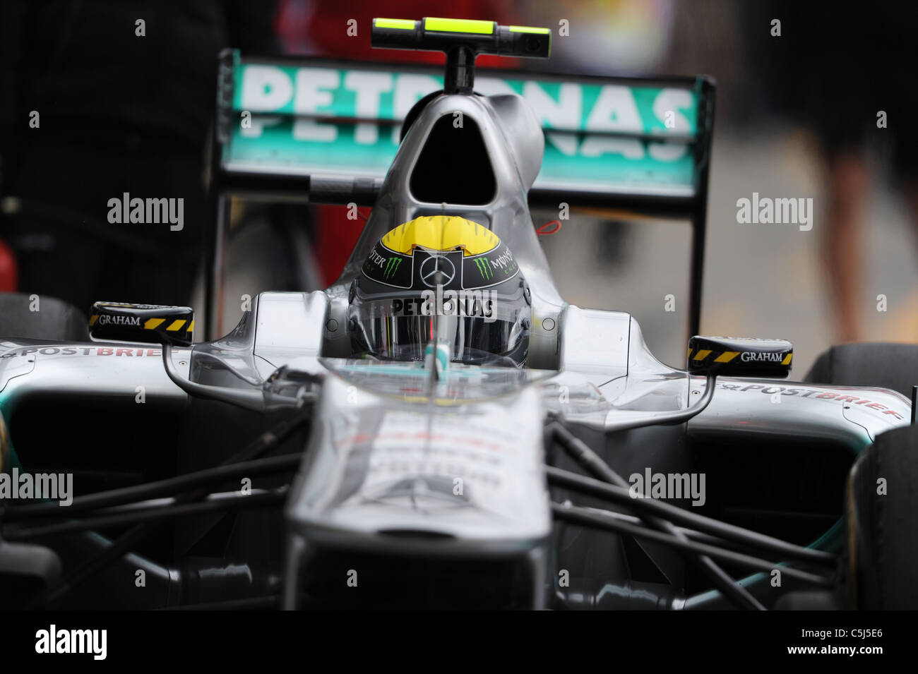 Motorsport, Formel 1, Grosser Preis Santander von Deutschland 2011 auf dem Nürburgring. Nico Rosberg, Mercedes Foto Stock