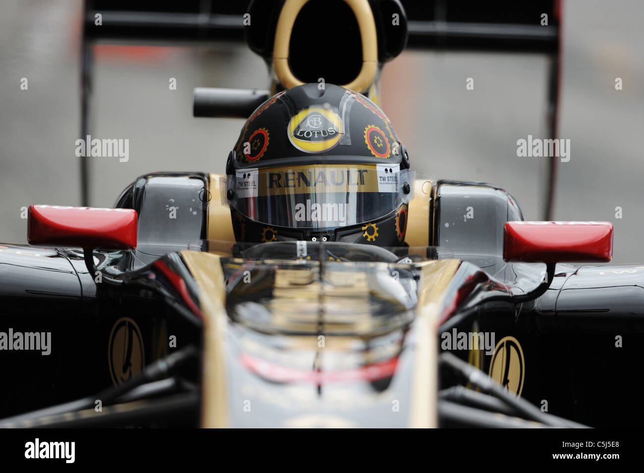 Motorsport, Formel 1, Grosser Preis Santander von Deutschland 2011 auf dem Nürburgring. Nick Heidfeld, Renault Foto Stock