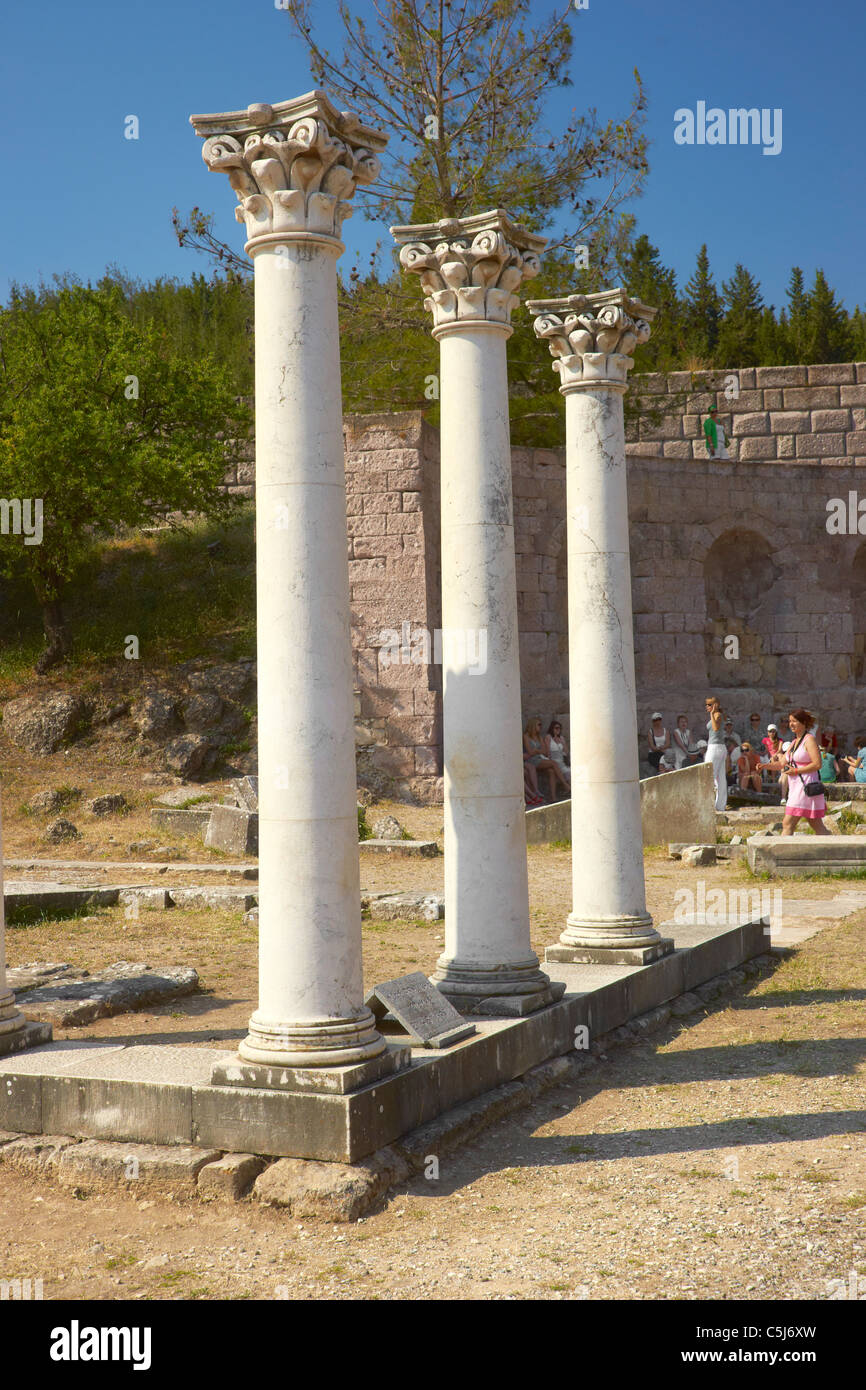 Kos - isole Dodecanesi, Grecia, Asklepieion-Temple di Asclepio Foto Stock
