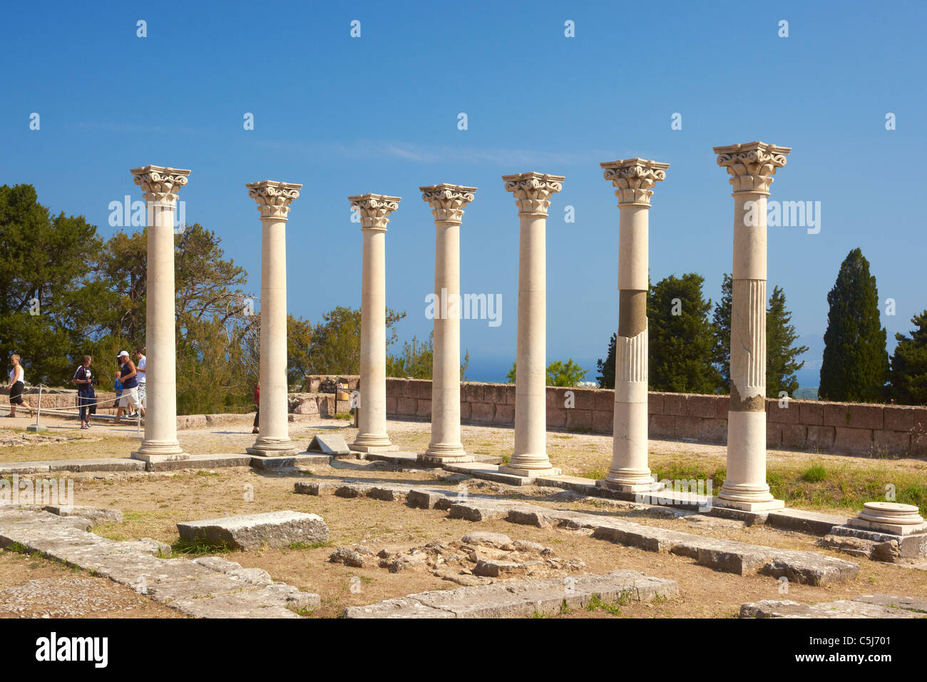 Kos - isole Dodecanesi, Grecia, Asklepieion-Temple di Asclepio Foto Stock