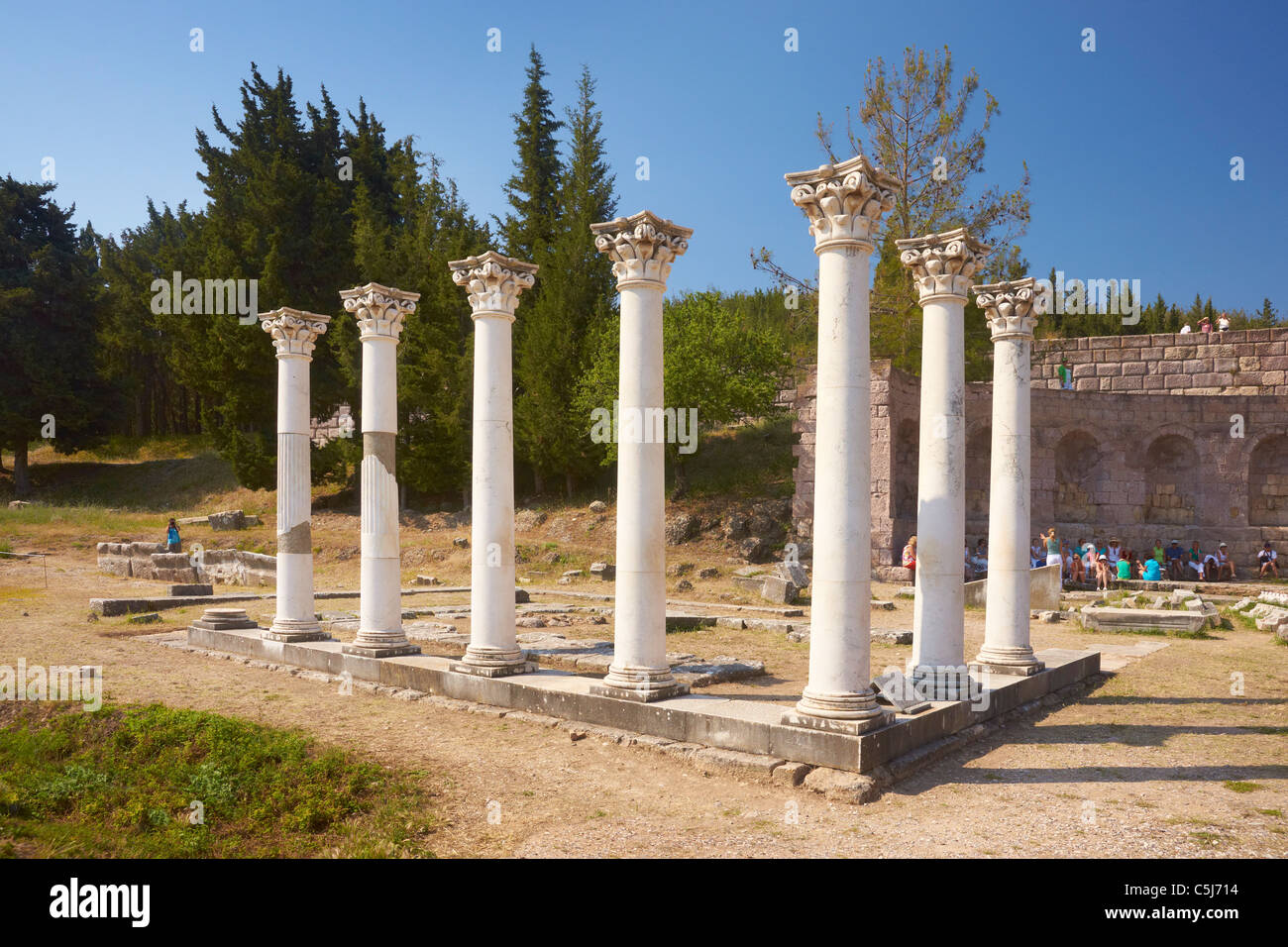 Kos - isole Dodecanesi, Grecia, Asklepieion-Temple di Asclepio Foto Stock