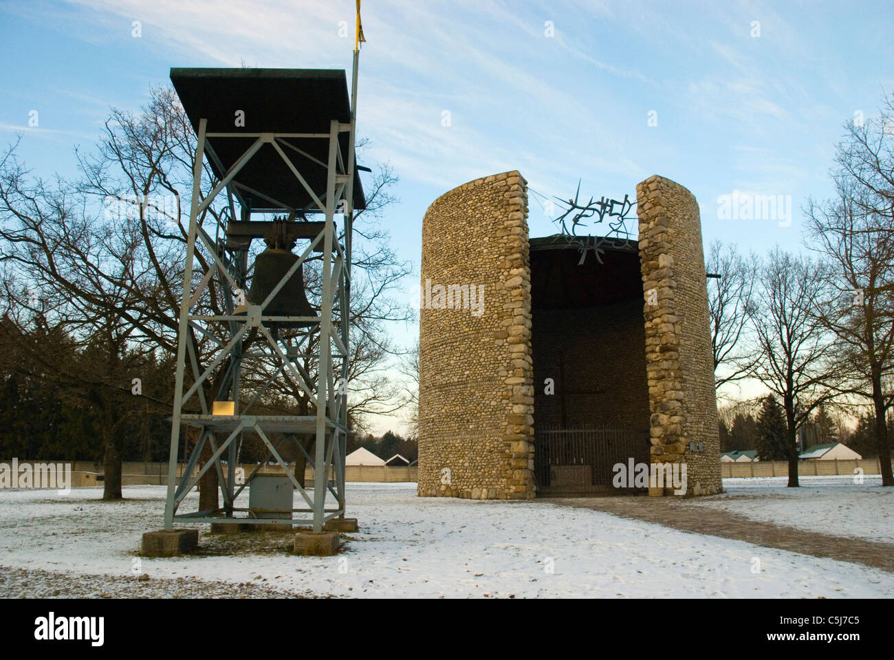 Cattolica agonia mortale di Cristo cappella al campo di concentramento di Dachau Monaco di Baviera Baviera Germania Europa Foto Stock