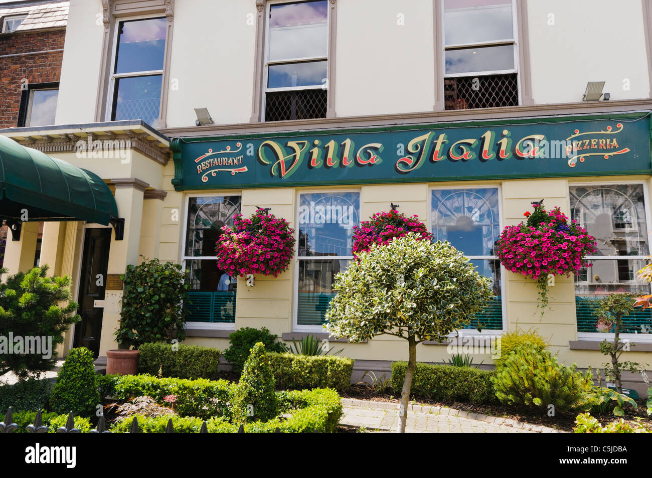 Villa Italia ristorante italiano a Belfast Foto Stock