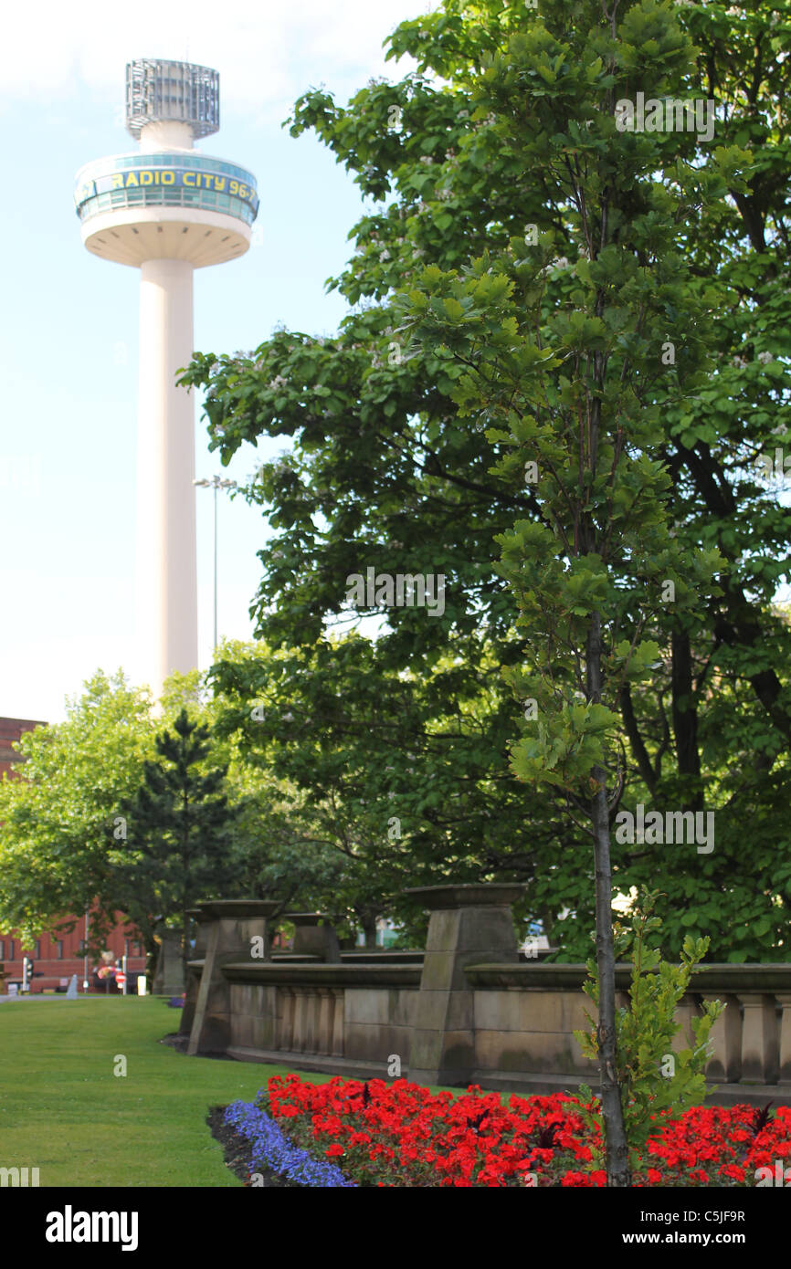 Vista della Radio City Tower, St John faro, 1 Houghton, Liverpool Foto Stock