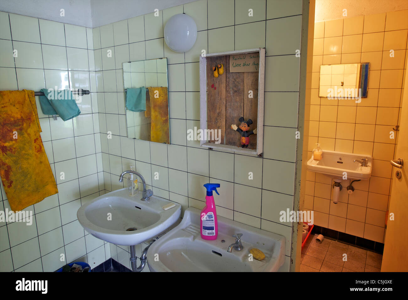 Artisti servizi igienici (sanitaria camera) Foto Stock