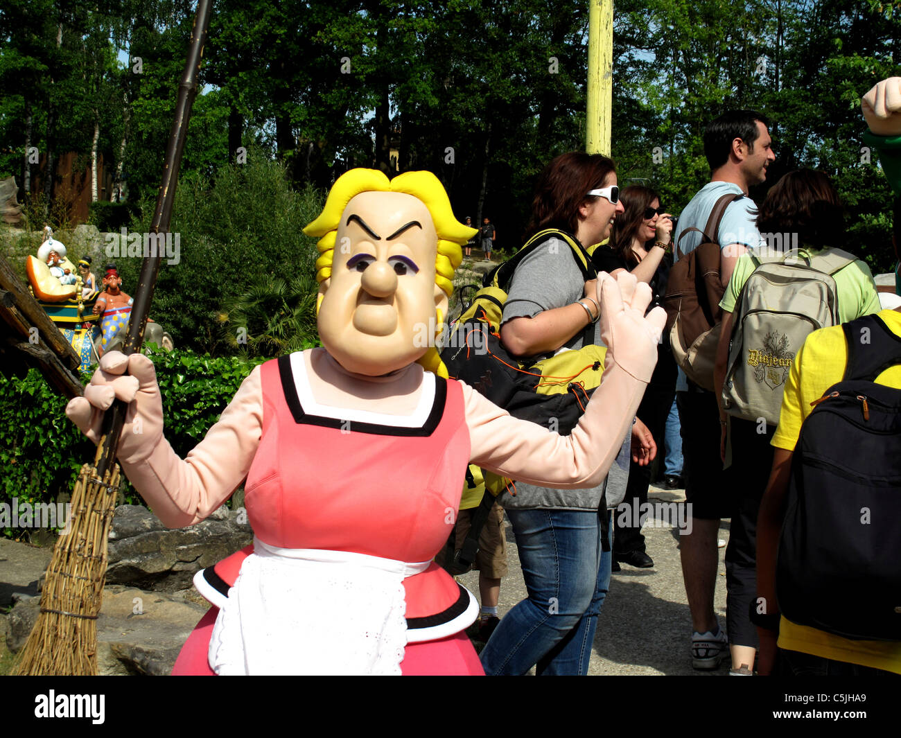 Parc Asterix,parco divertimenti,Oise,vicino a Parigi,Ile-de-France,Francia Foto Stock