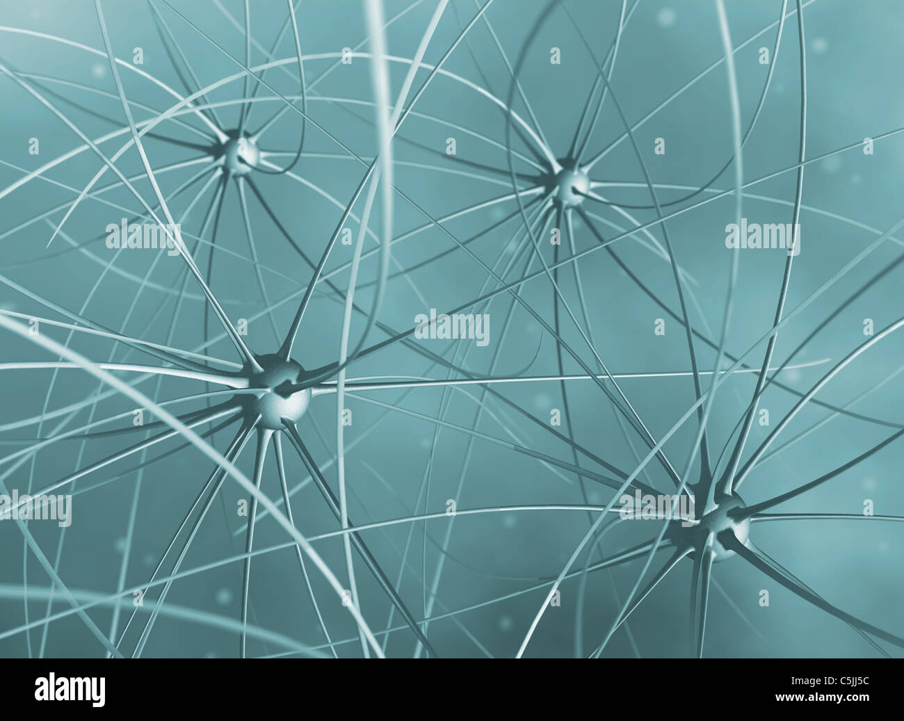 Le cellule cerebrali abstract 3D render Foto Stock