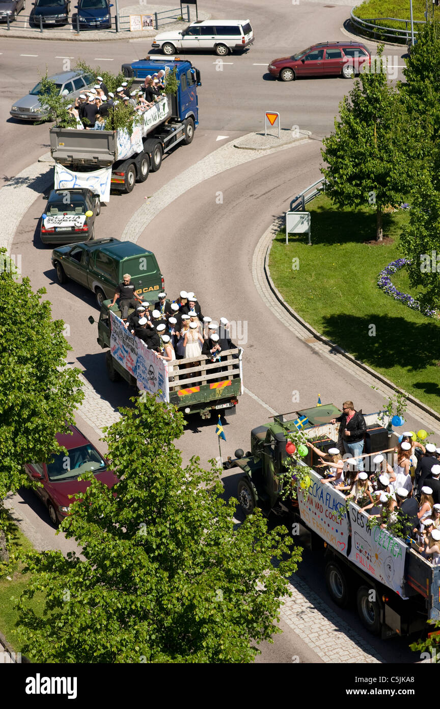 Celebrazione dello studente in Svezia Foto Stock