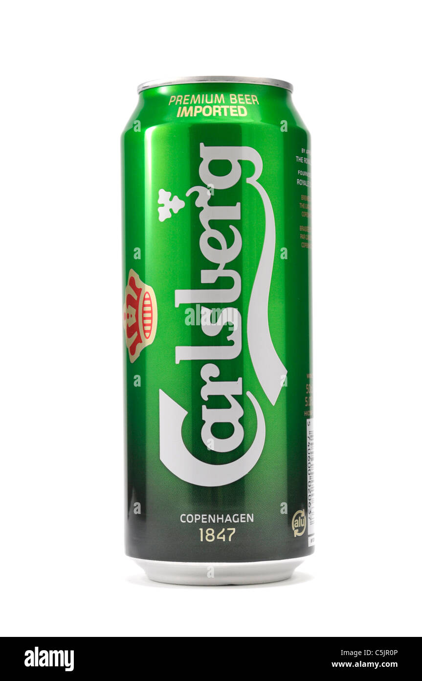 La birra può, Carlsberg Foto Stock