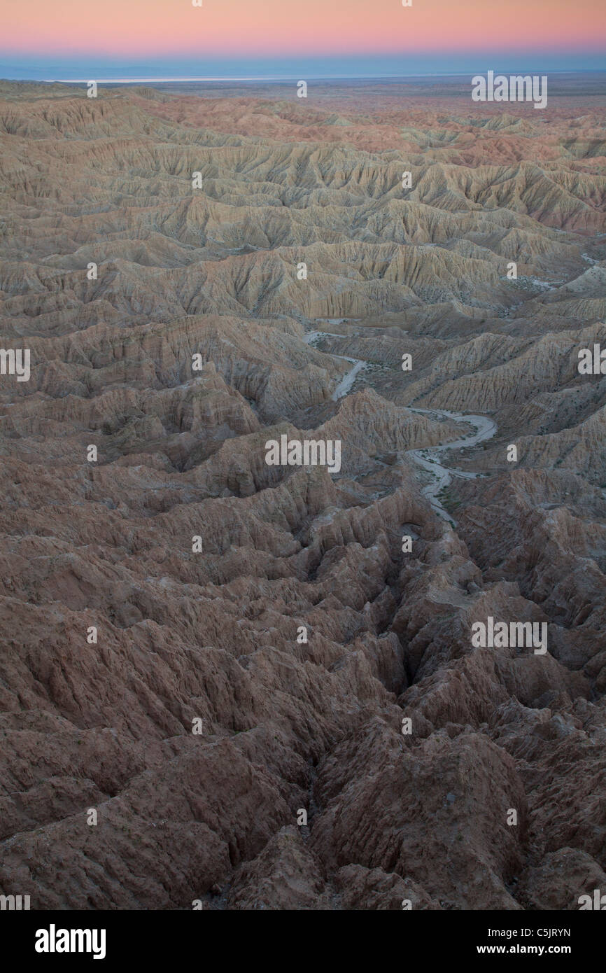 Punto font, Anza-Borrego Desert State Park, California. Foto Stock