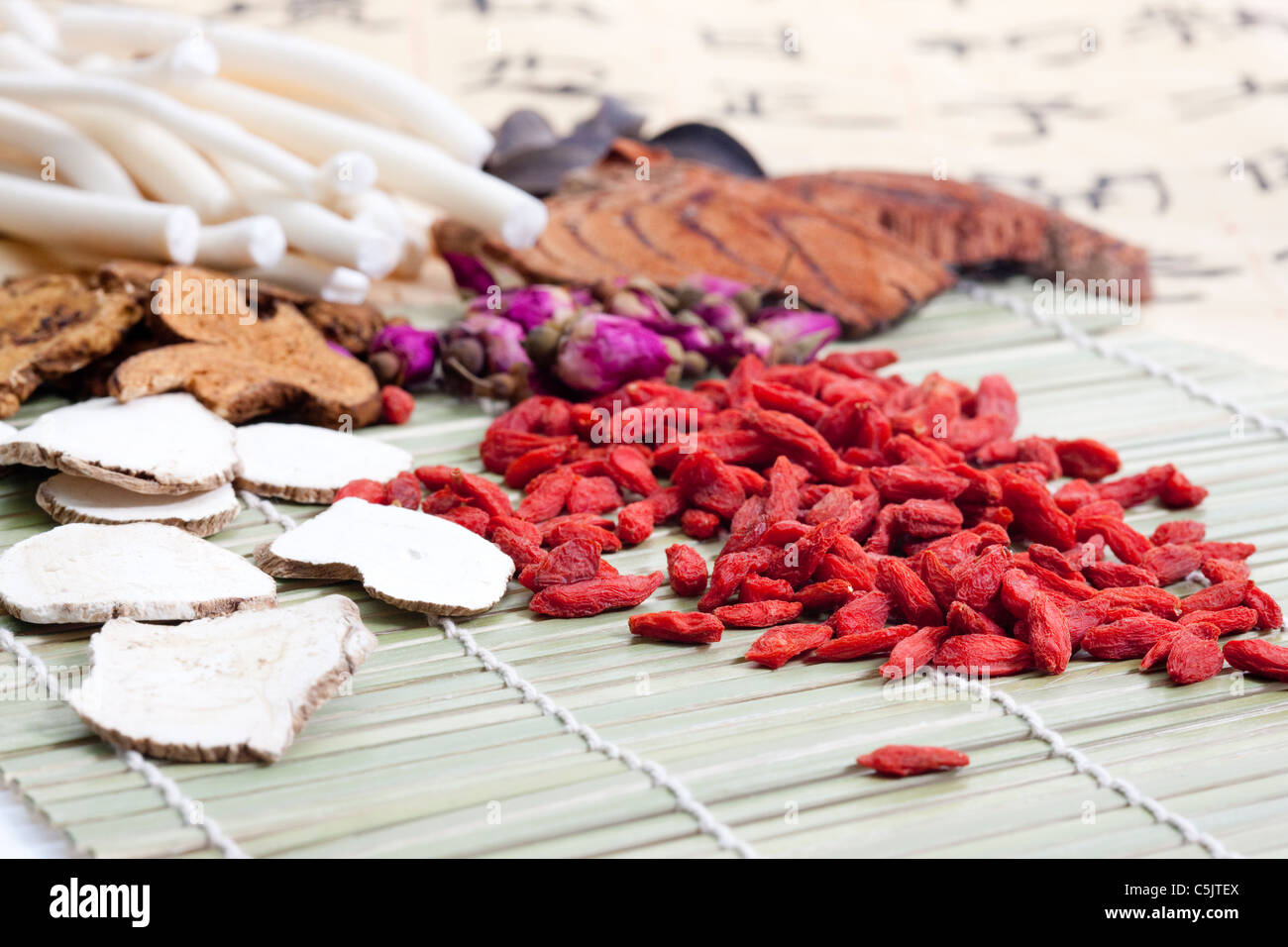 La medicina cinese e lo script Foto Stock