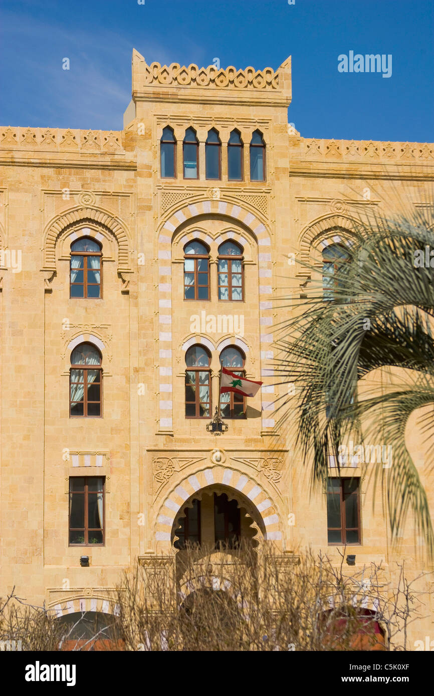 Il Palazzo Comunale in Place d'Etoile, Downtown, Beirut, Libano Foto Stock