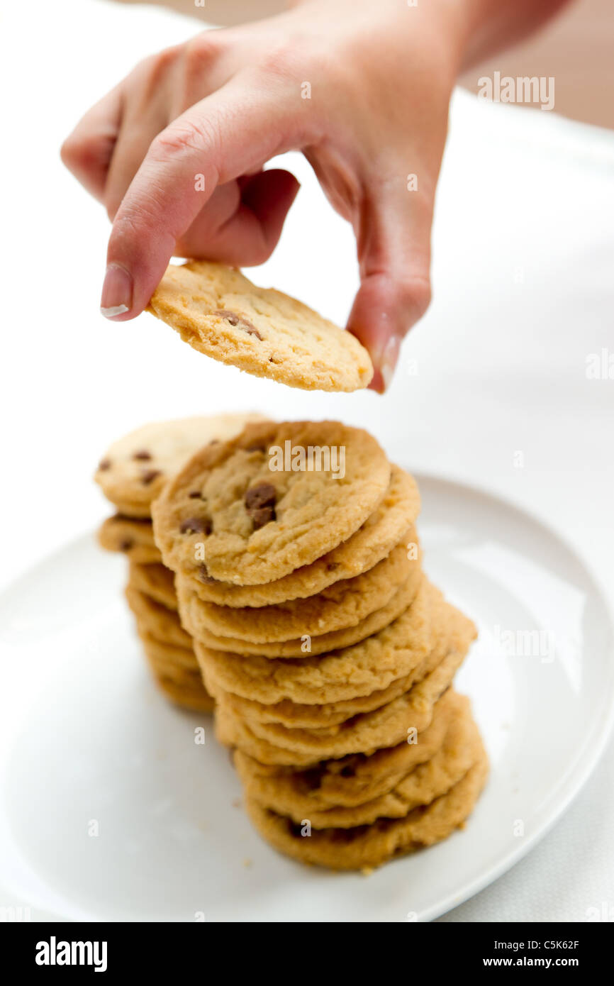 Piastra di biscotti Foto Stock Piastra di biscotti Foto Stock